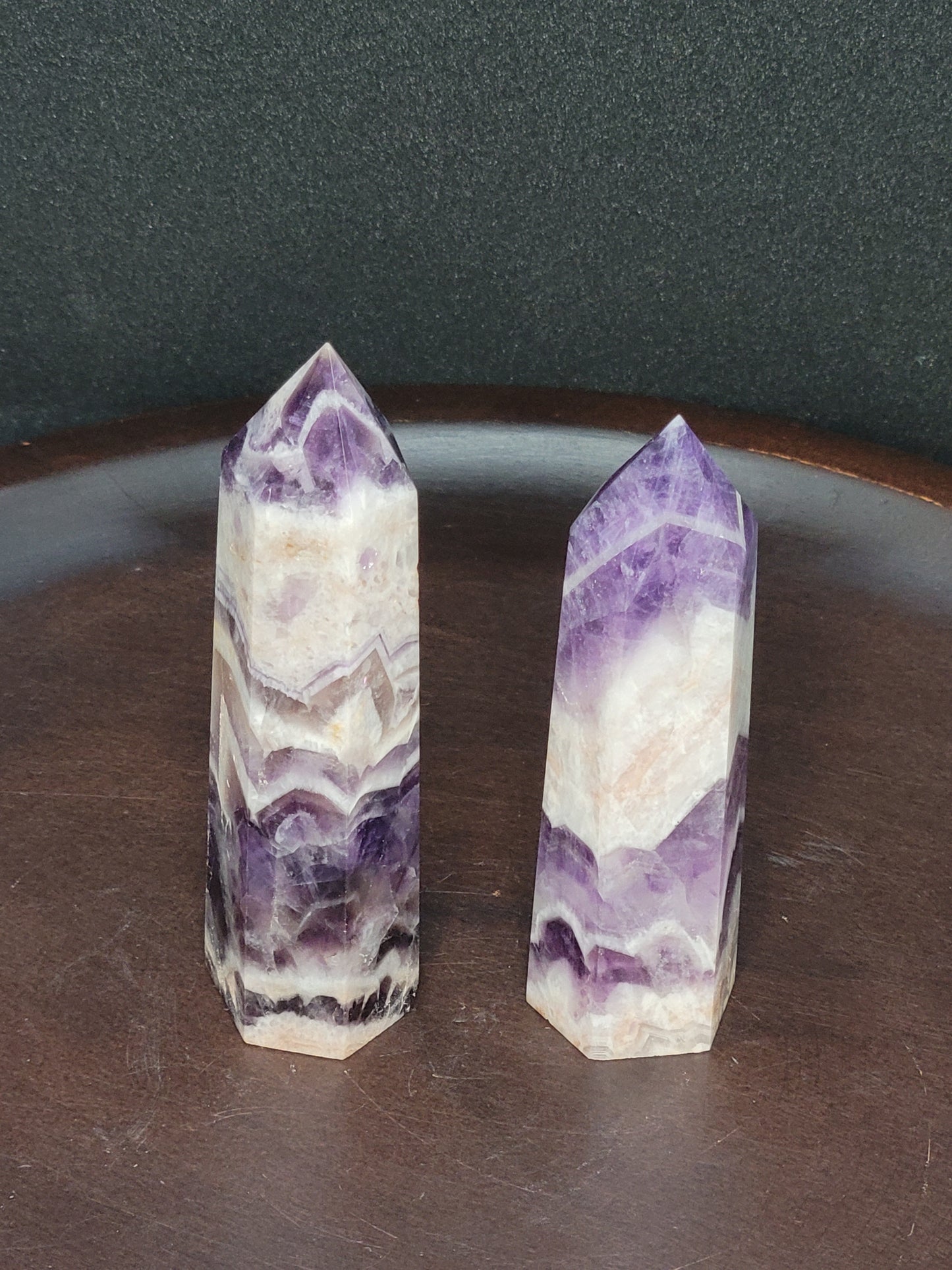 Chevron Dream Amethyst Towers - Small