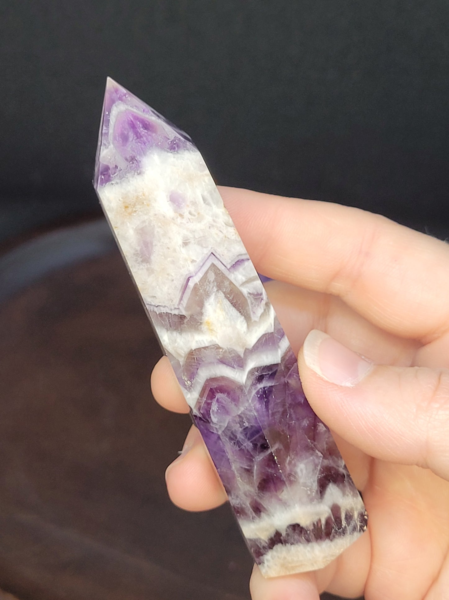 Chevron Dream Amethyst Towers - Small