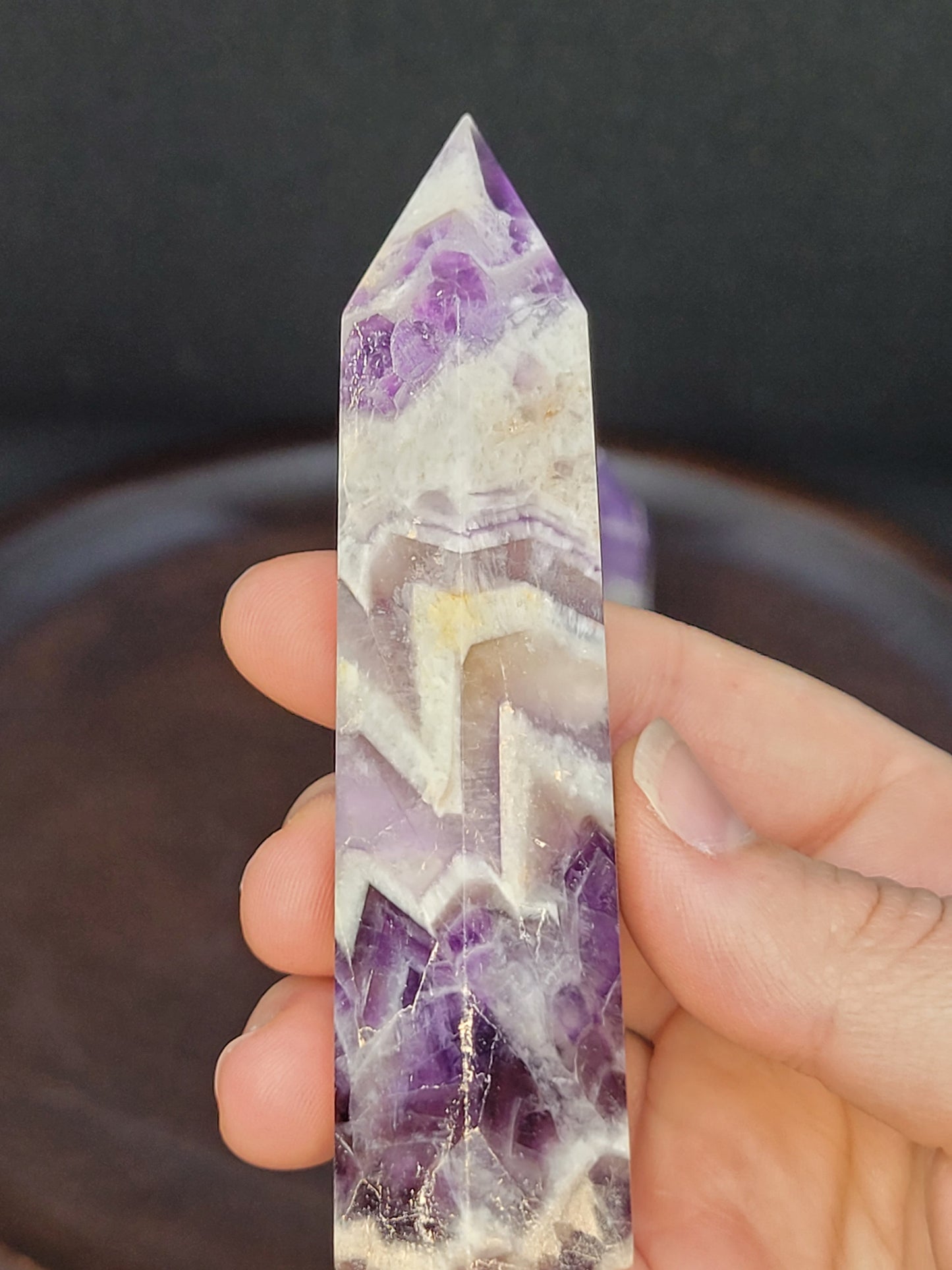 Chevron Dream Amethyst Towers - Small