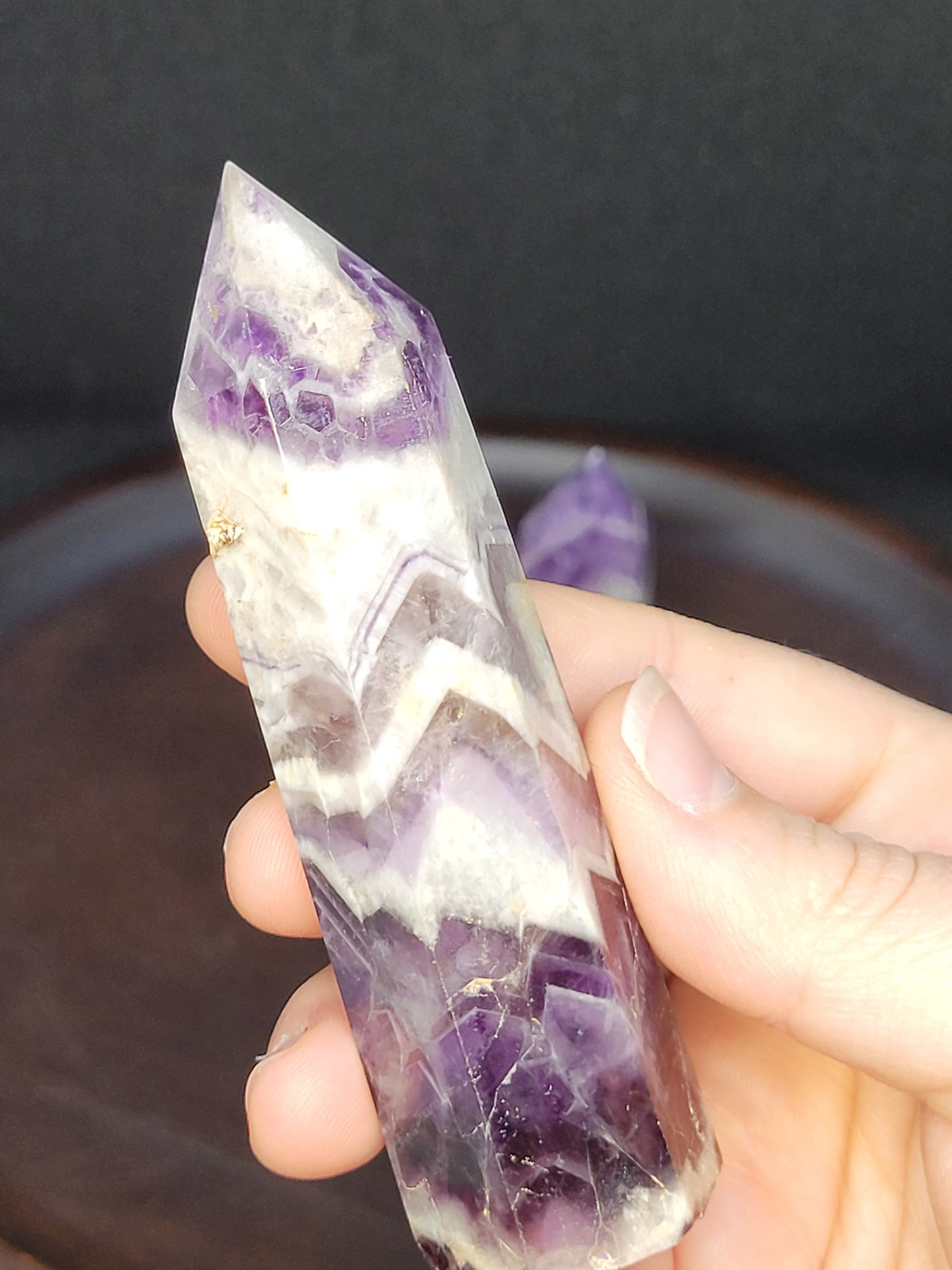 Chevron Dream Amethyst Towers - Small