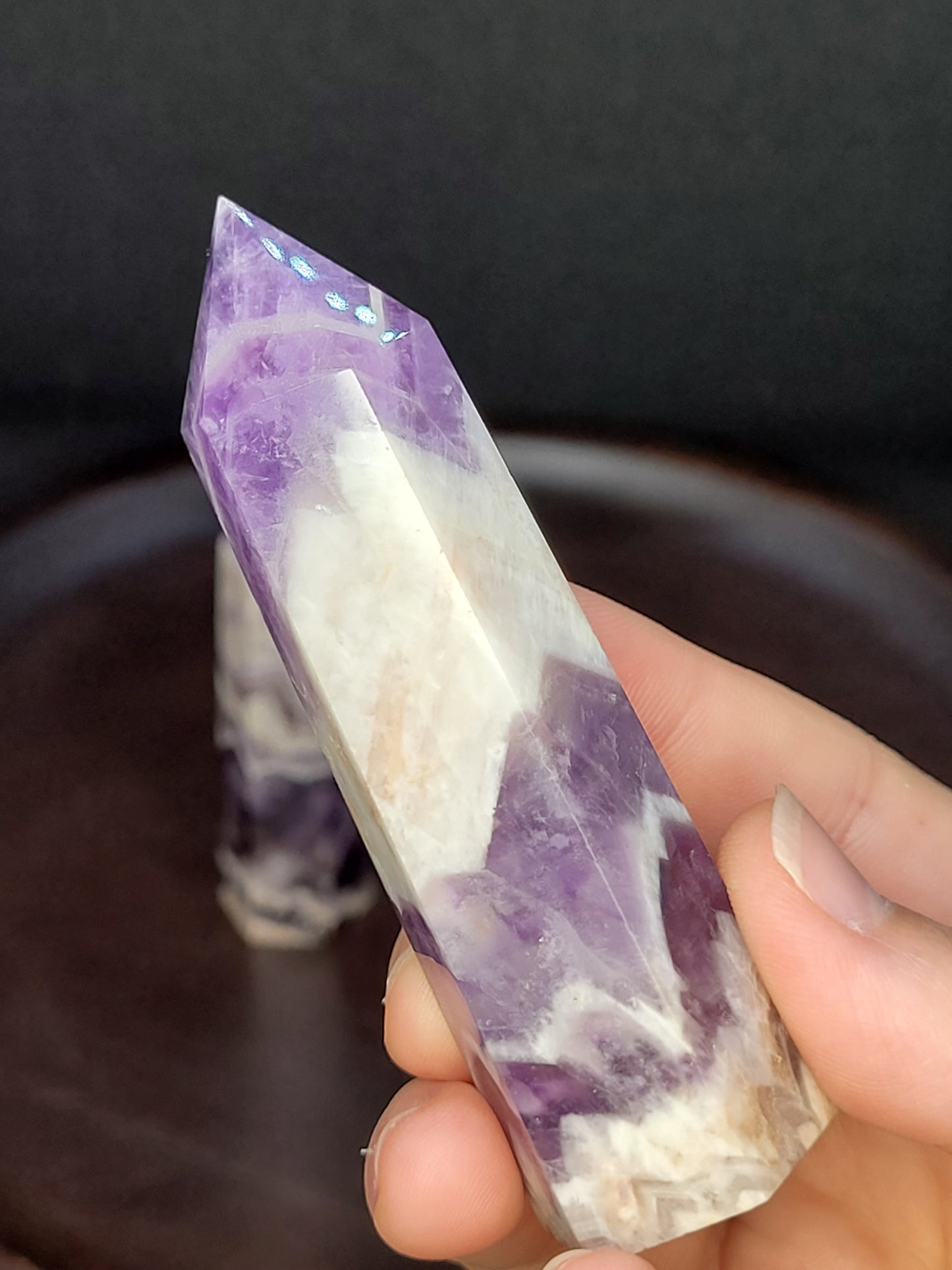 Chevron Dream Amethyst Towers - Small