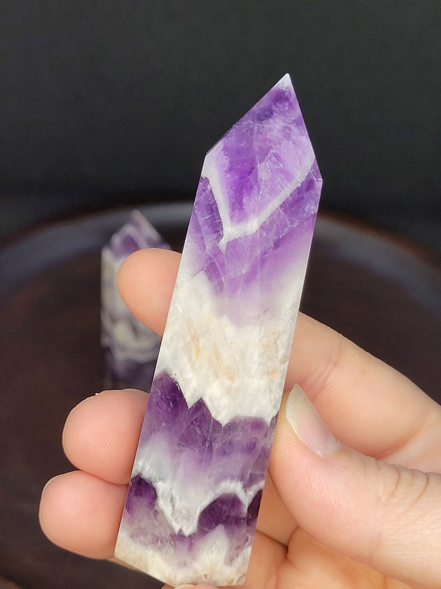 Chevron Dream Amethyst Towers - Small