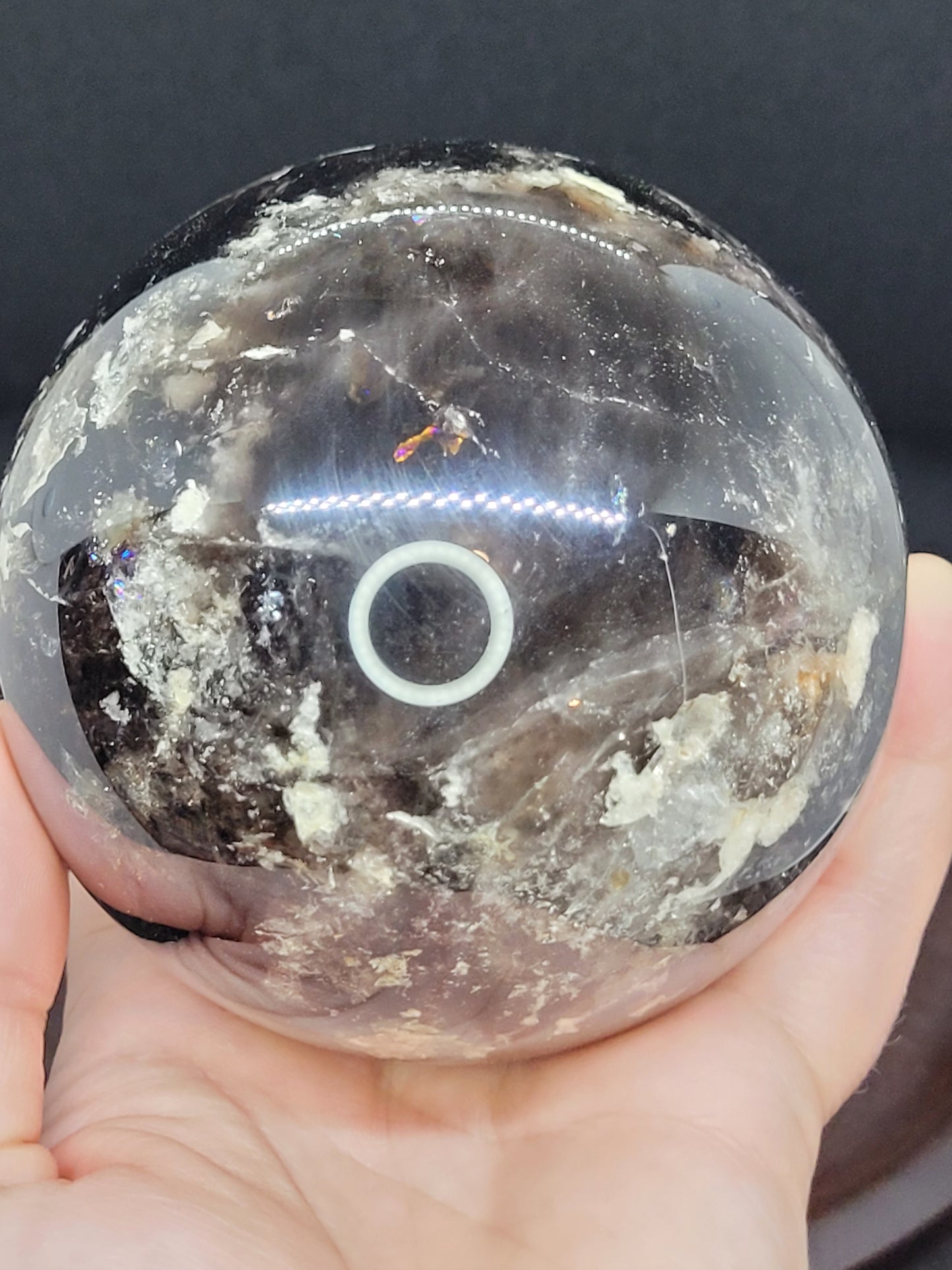Smoky Quartz Sphere XL - Treated - Misfit