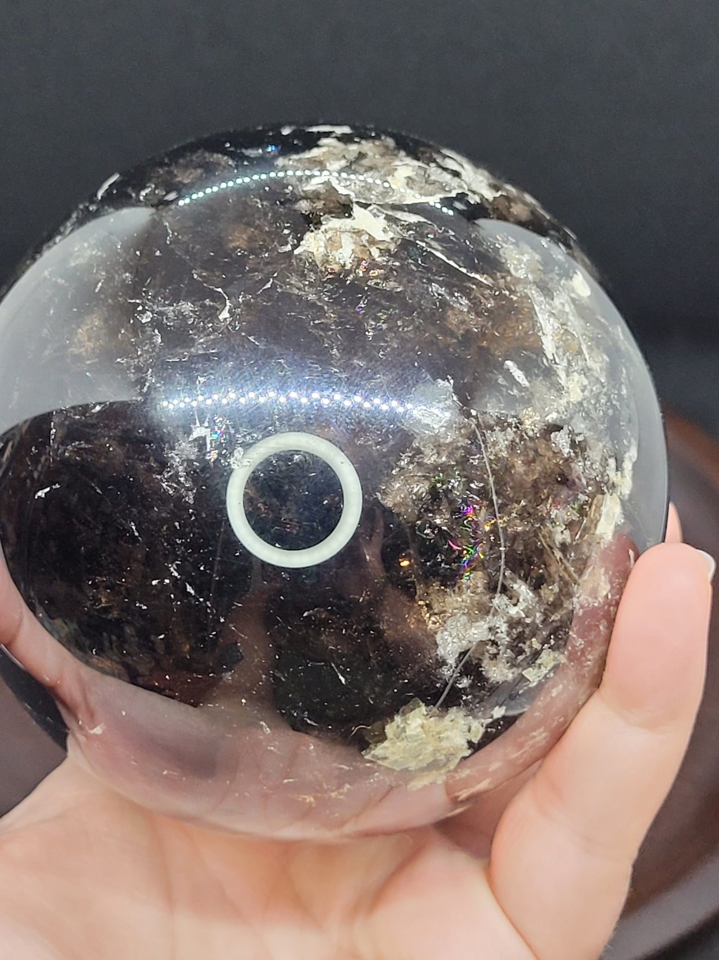 Smoky Quartz Sphere XL - Treated - Misfit