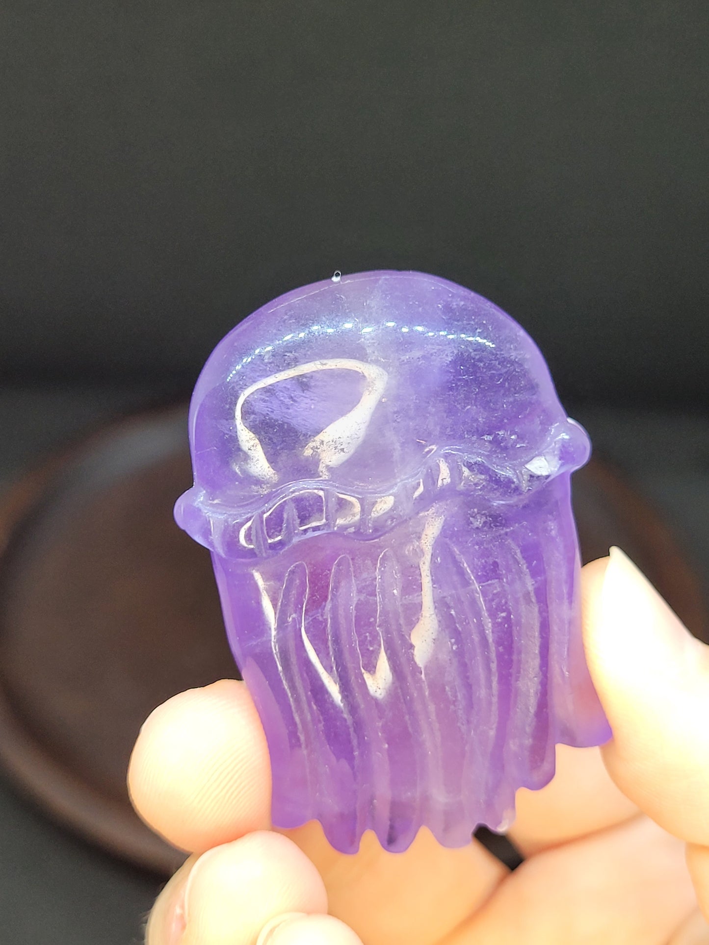 Fluorite Jellyfish carvings