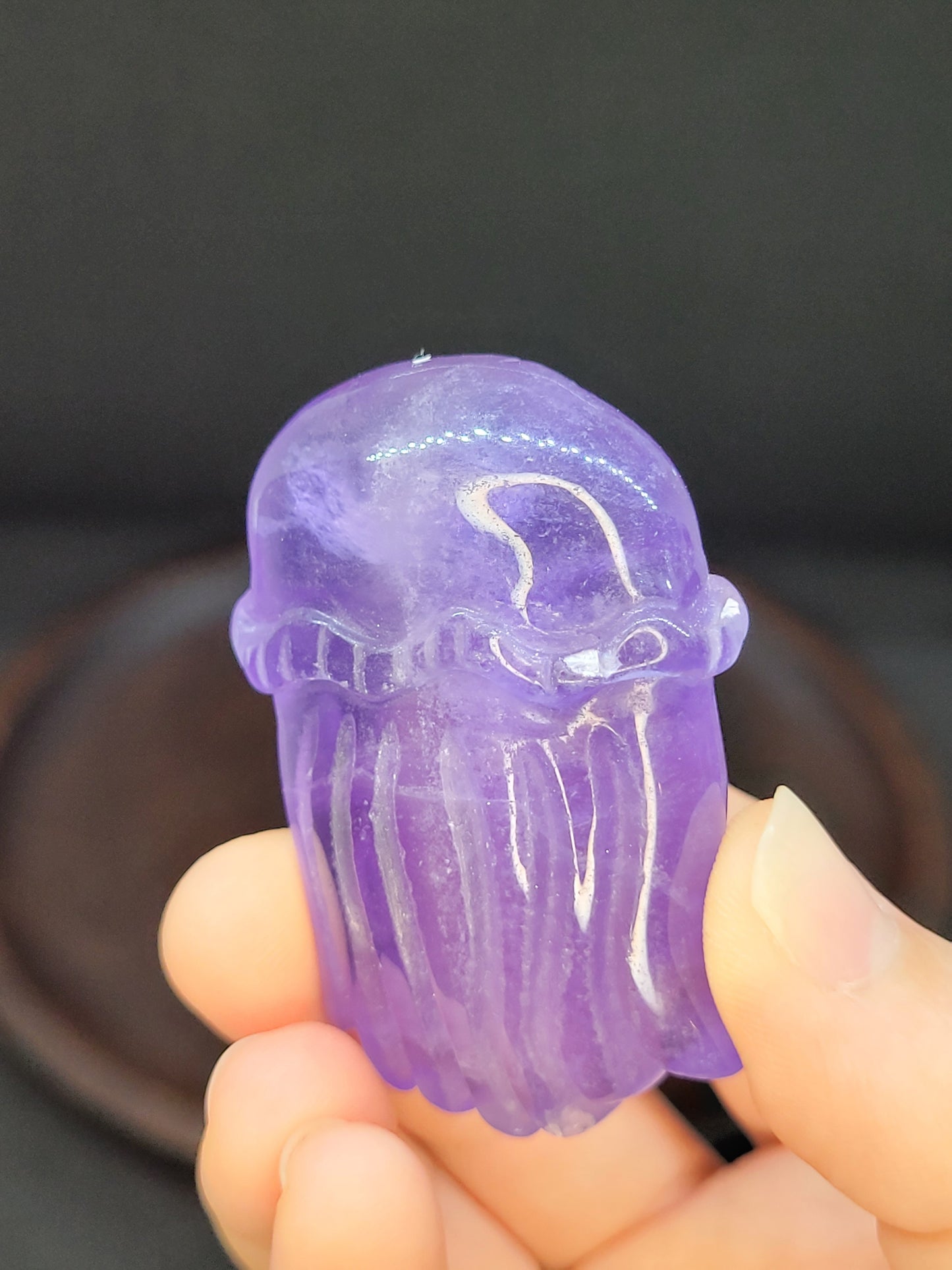 Fluorite Jellyfish carvings
