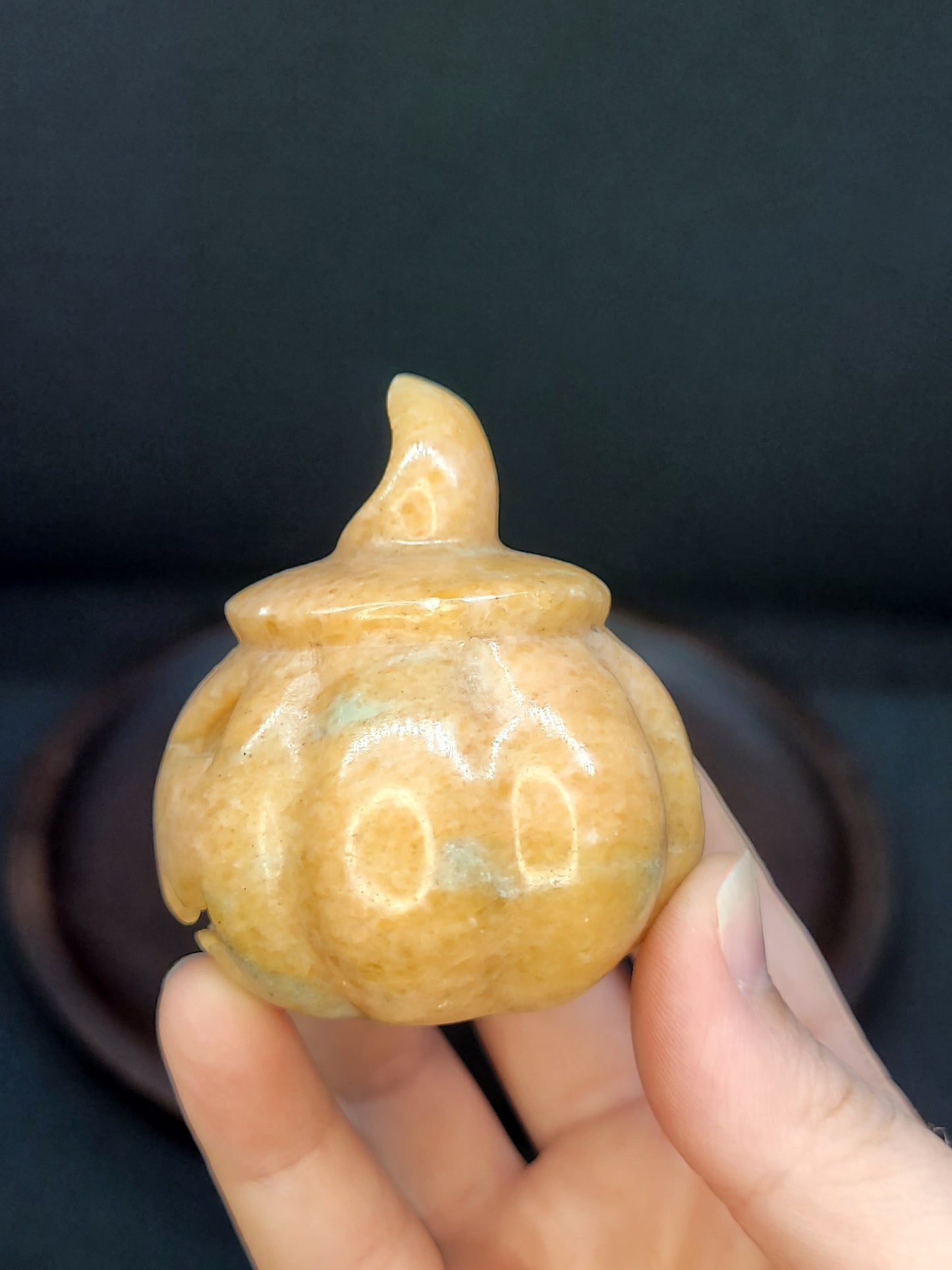 Orange Calcite Jack-o-lantern