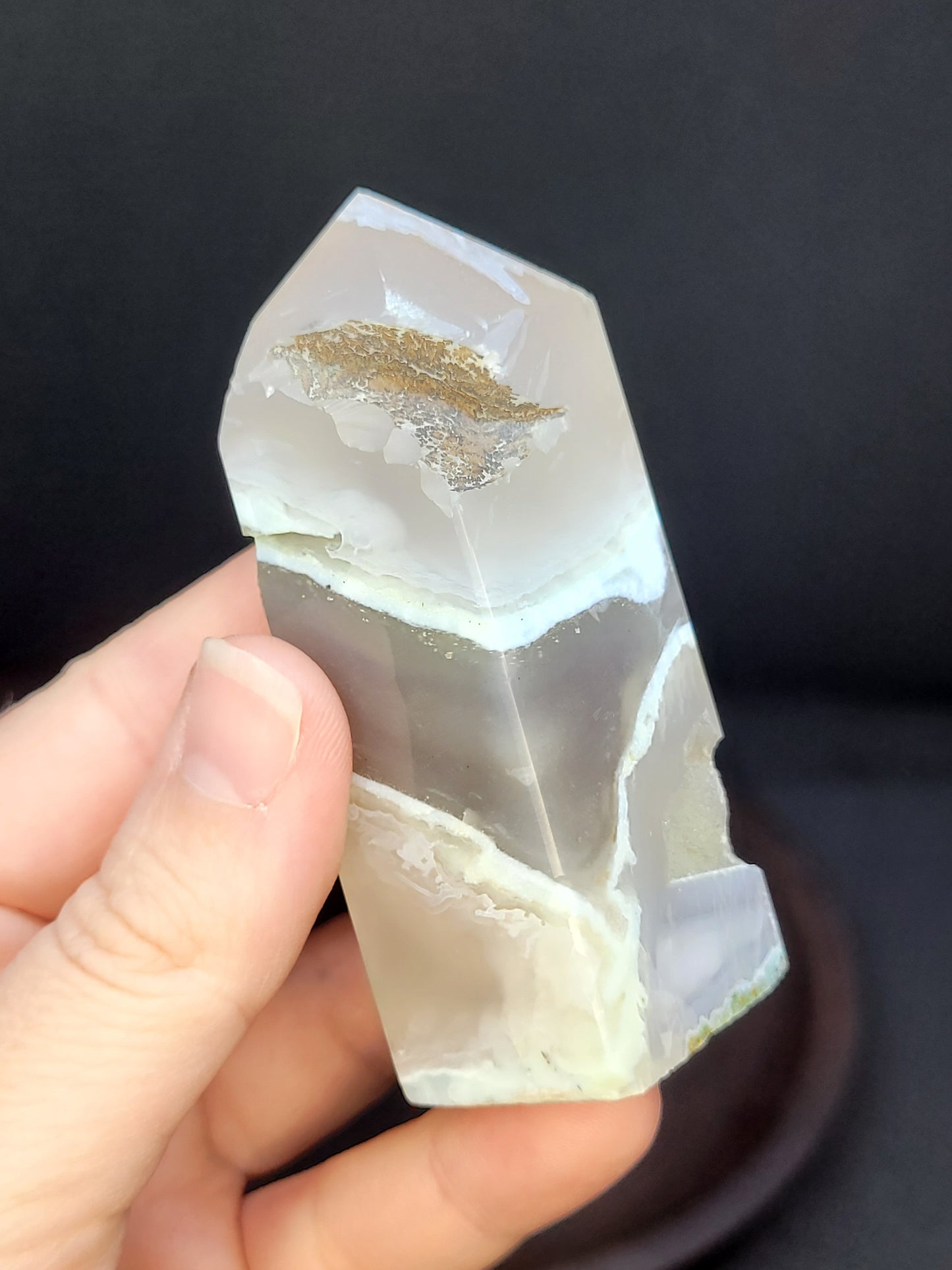 Dark Flower Agate Tower - Square Cut - Misftit