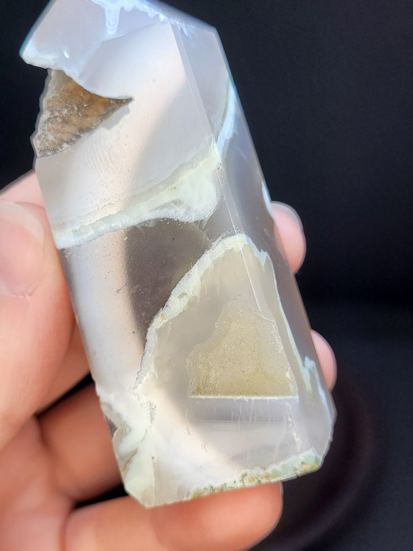 Dark Flower Agate Tower - Square Cut - Misftit