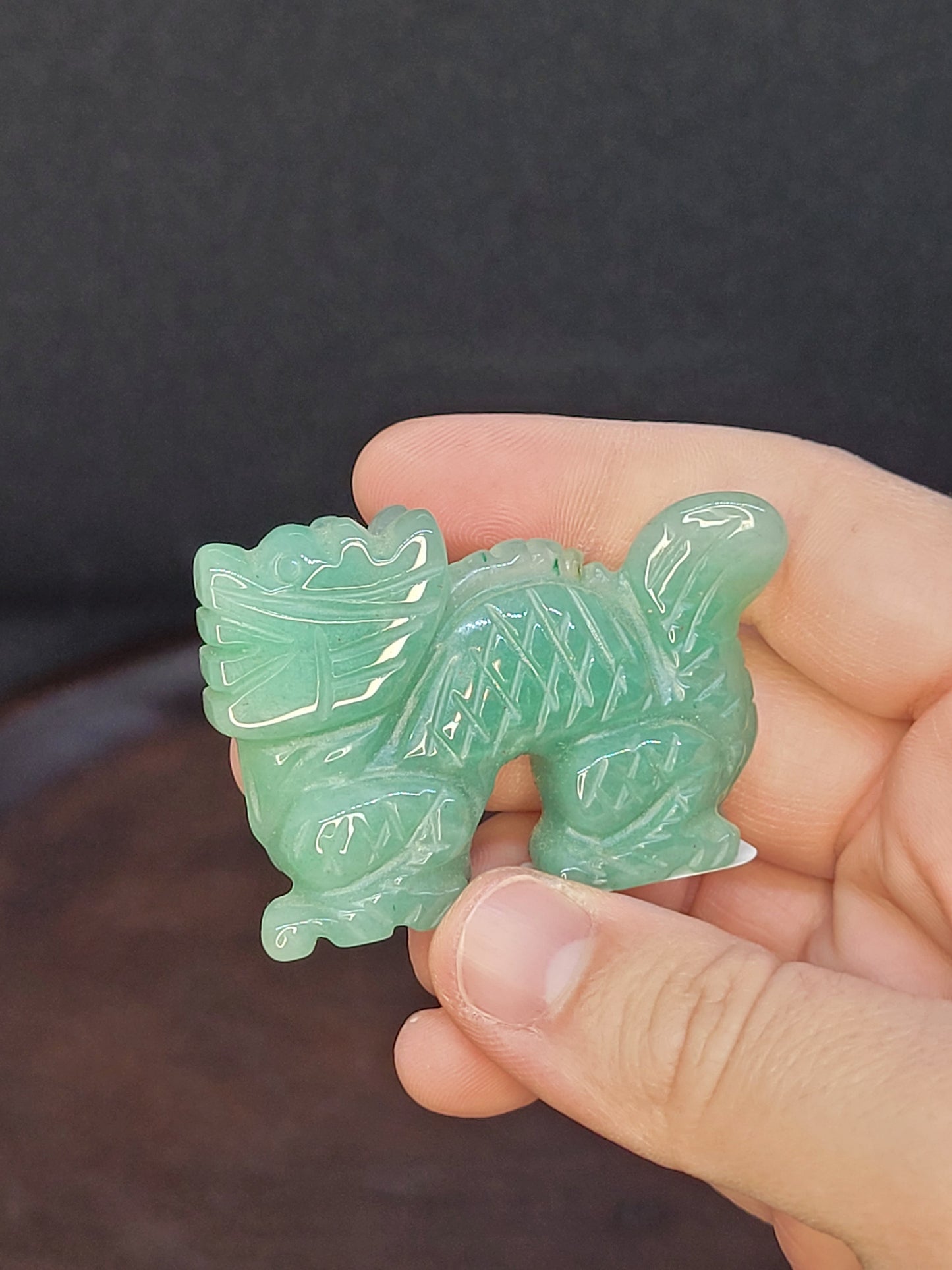 Green Aventurine Chinese Dragon - small