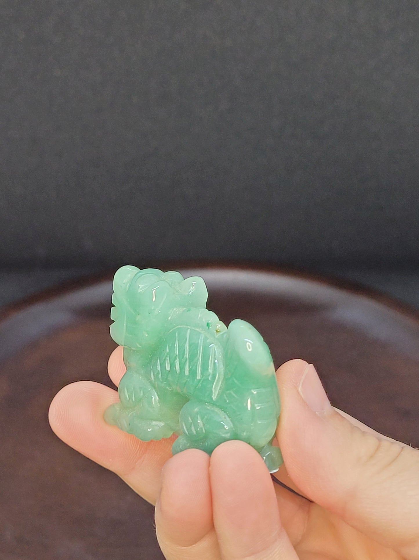 Green Aventurine Chinese Dragon - small
