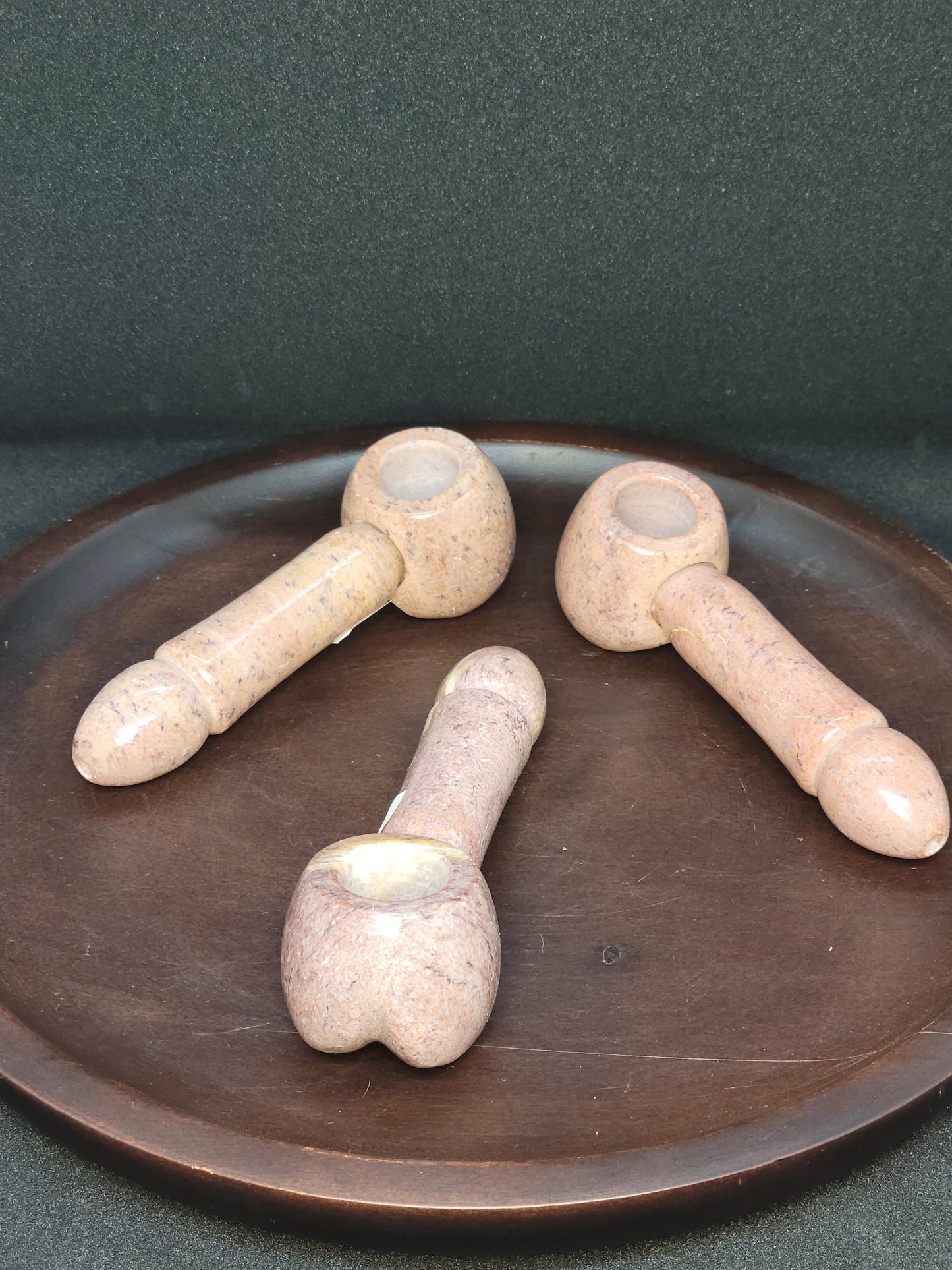 Novelty Pink Soap Stone Pecker Pipes
