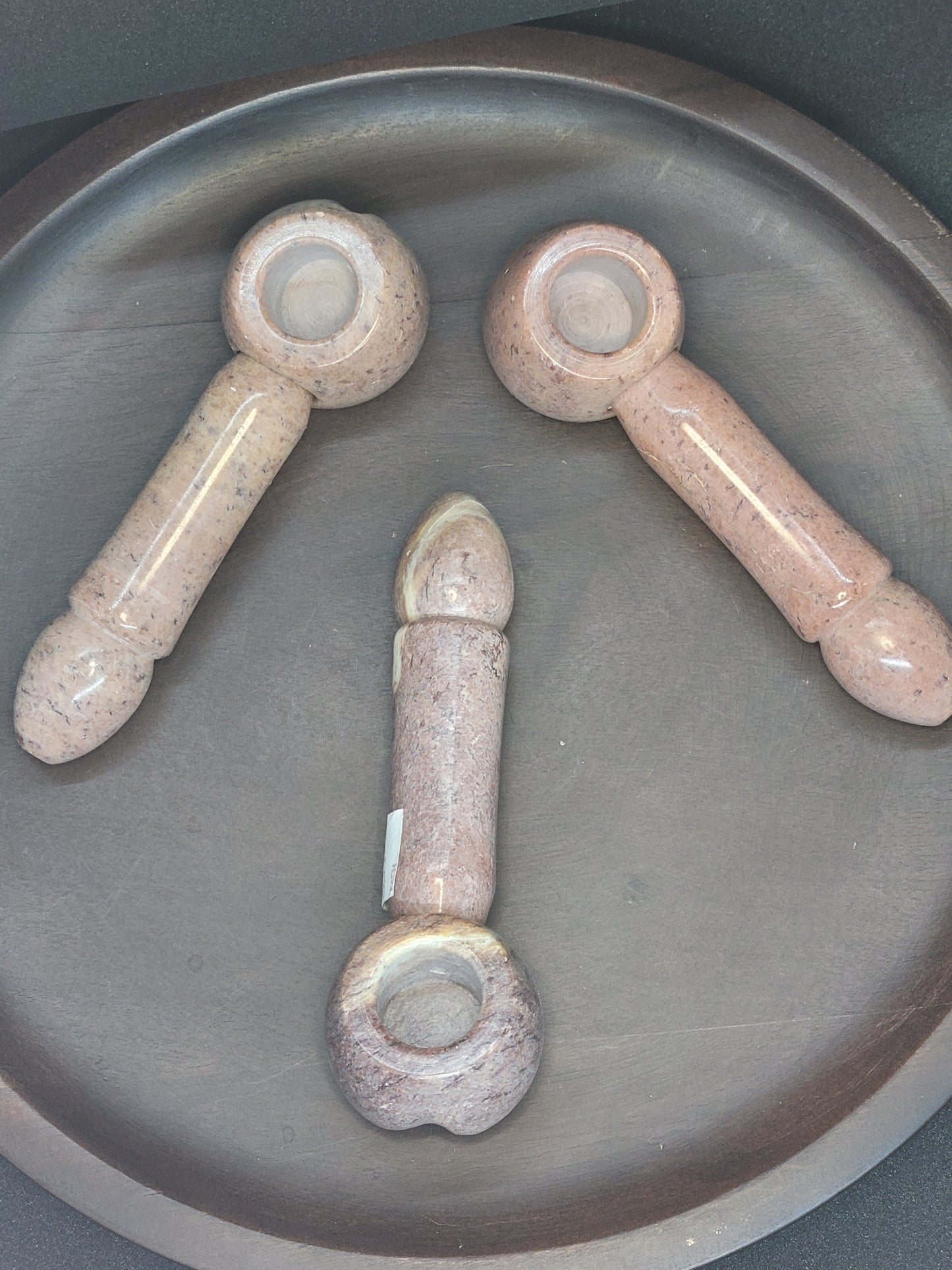 Novelty Pink Soap Stone Pecker Pipes