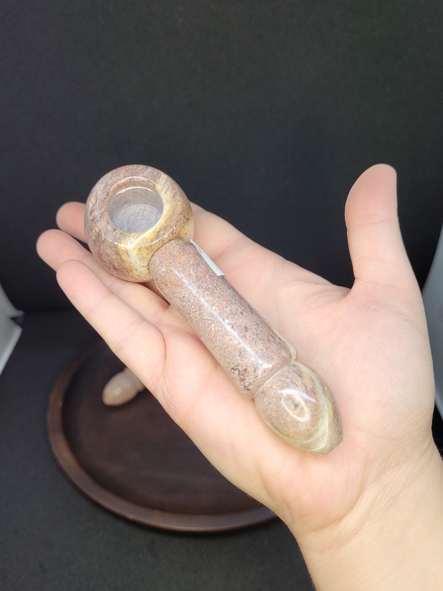 Novelty Pink Soap Stone Pecker Pipes