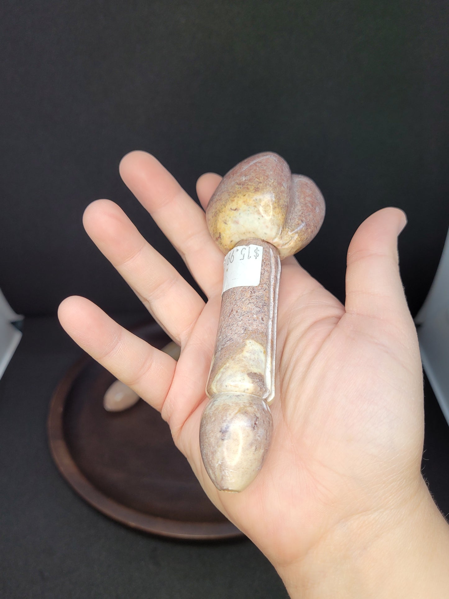 Novelty Pink Soap Stone Pecker Pipes