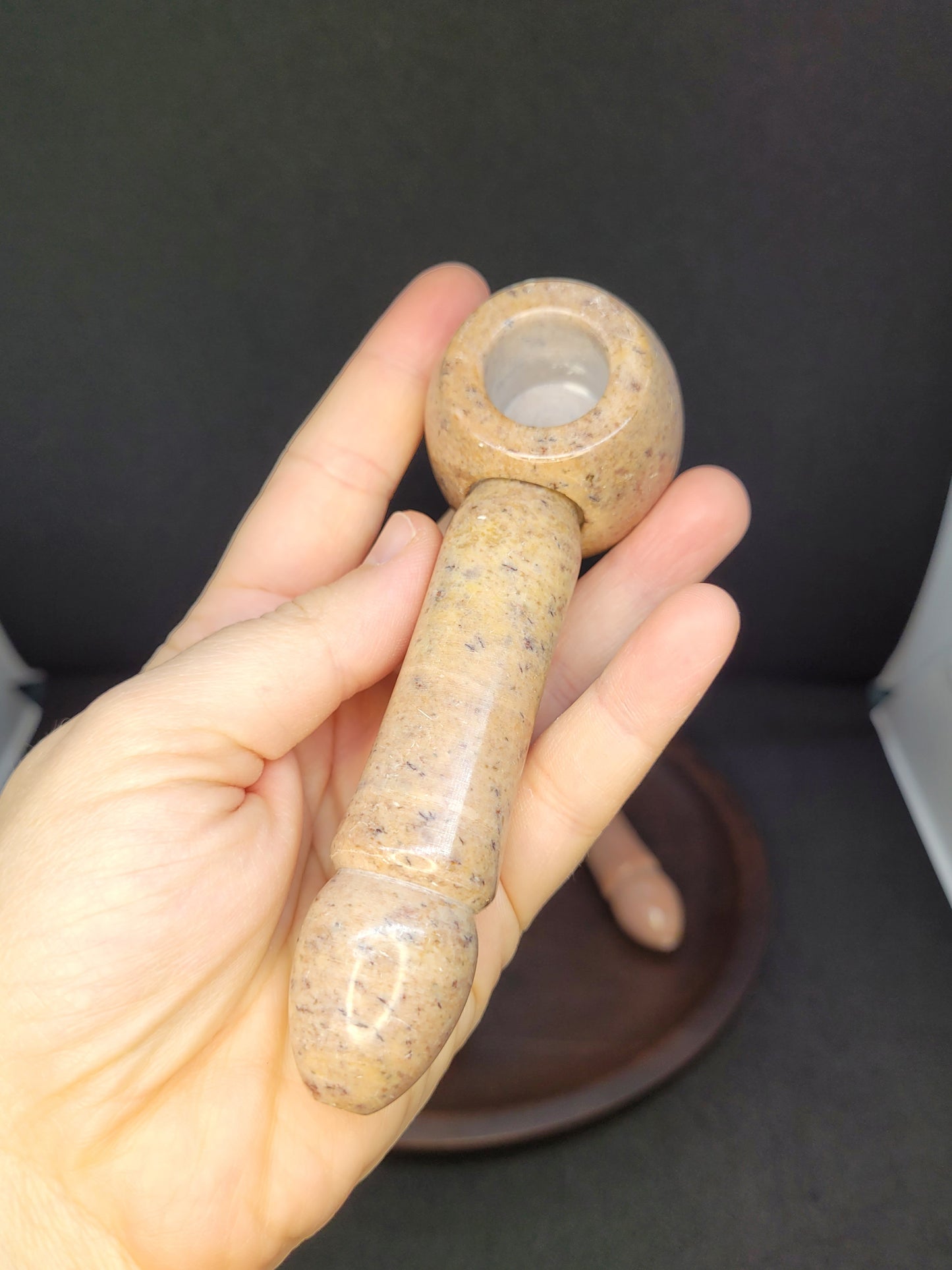 Novelty Pink Soap Stone Pecker Pipes