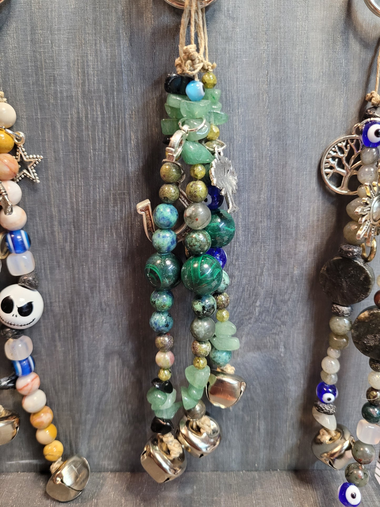 Witchy Charm Bell Keychains - Handmade