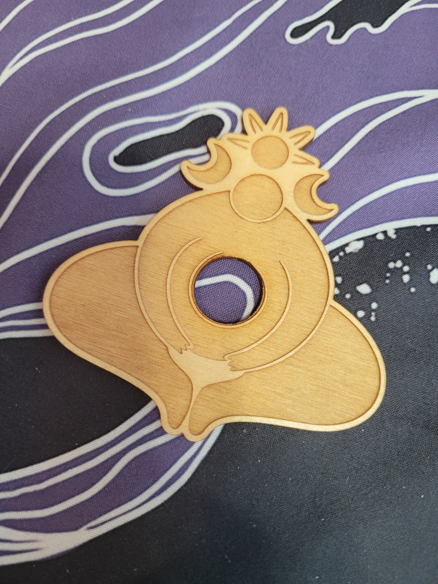 Wooden Mother Earth Sphere Stand