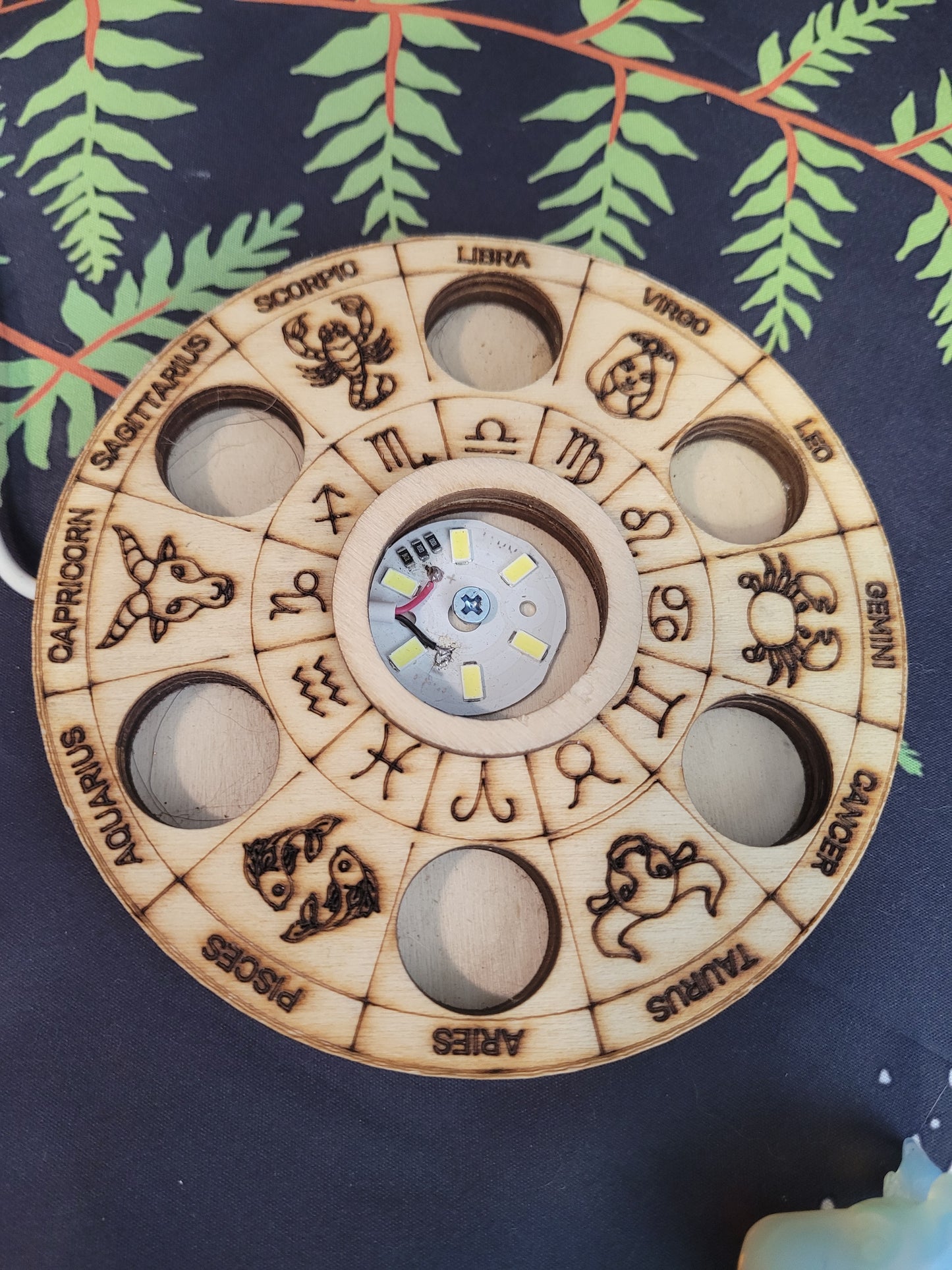 Zodiac - 7 sphere - lighted sphere stand