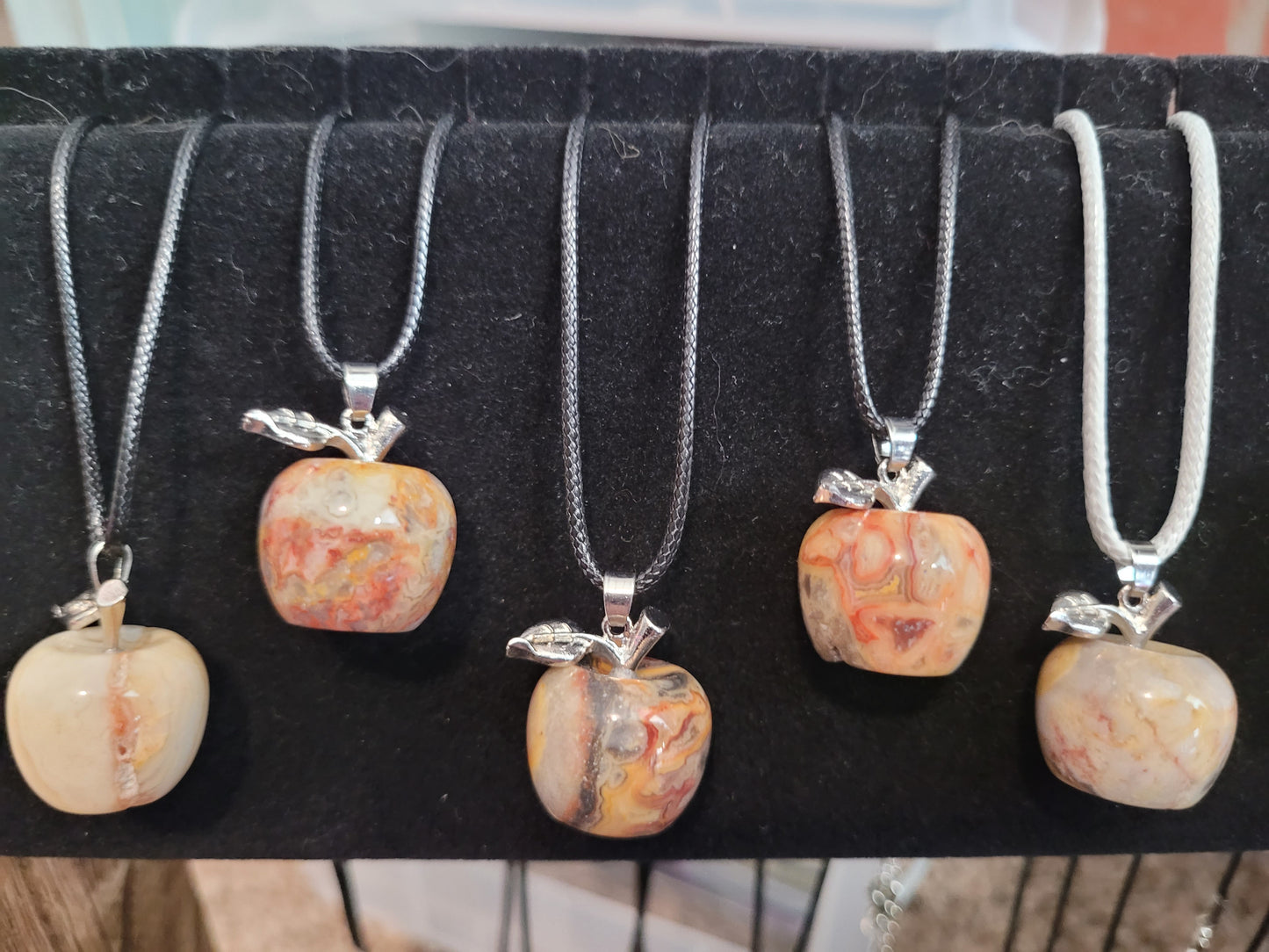 Crystal Apple Pendant Neckalces