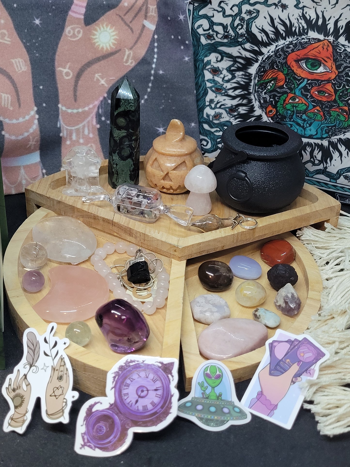 The Spooky Book Crystal Bundle - Spells & Enchantments - LG