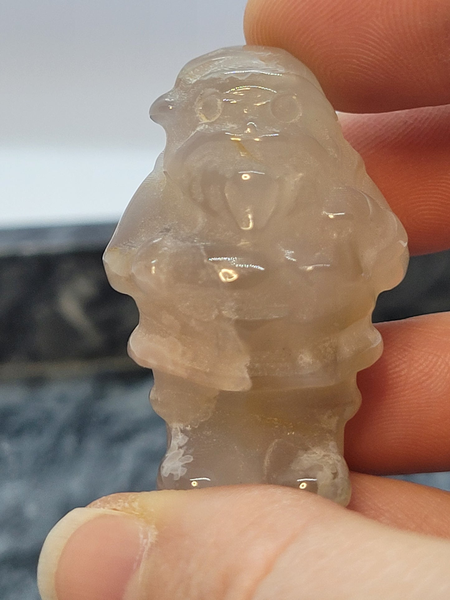 Small Santa Carvings