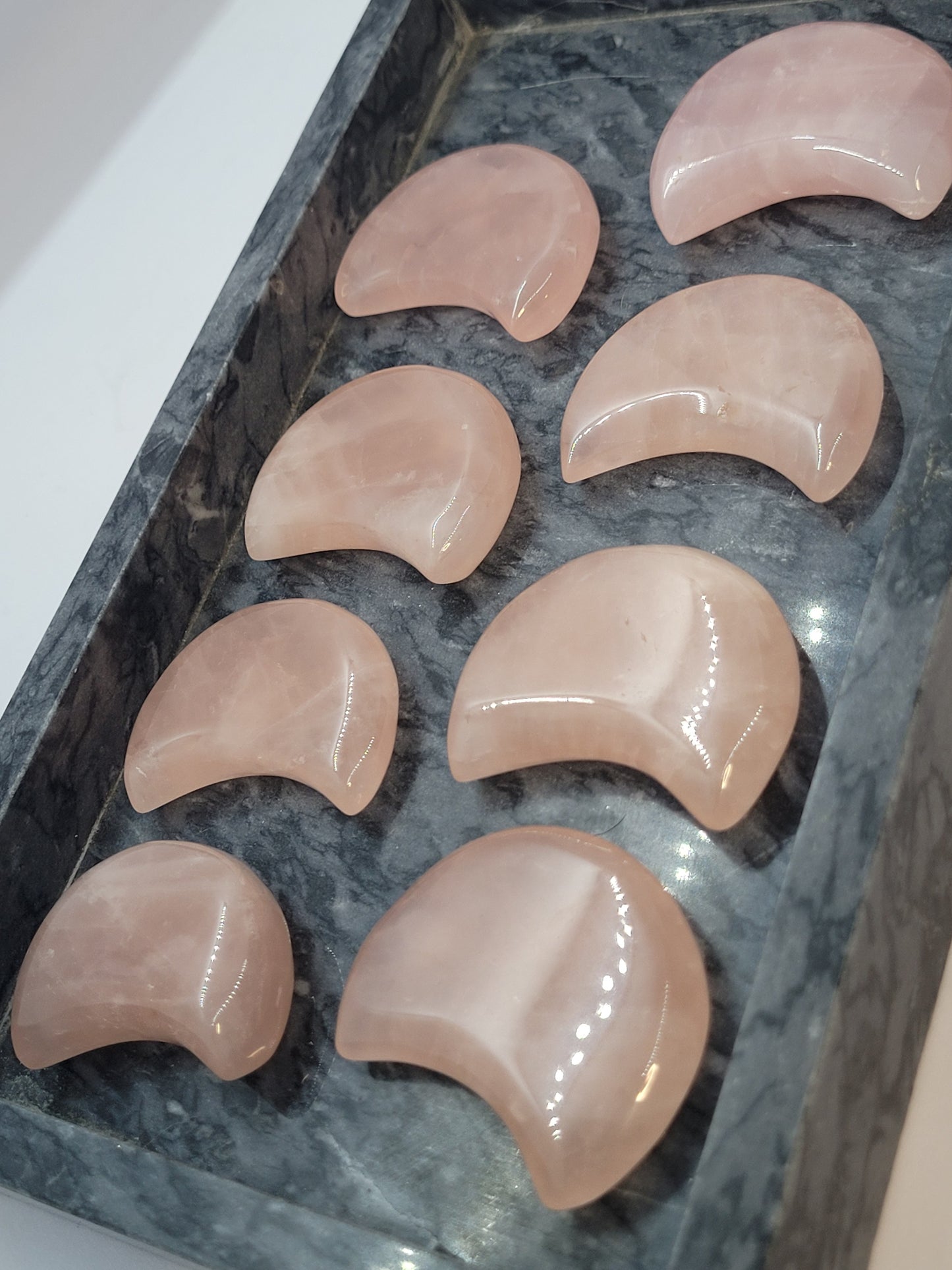 Rose Quartz Moon Palms