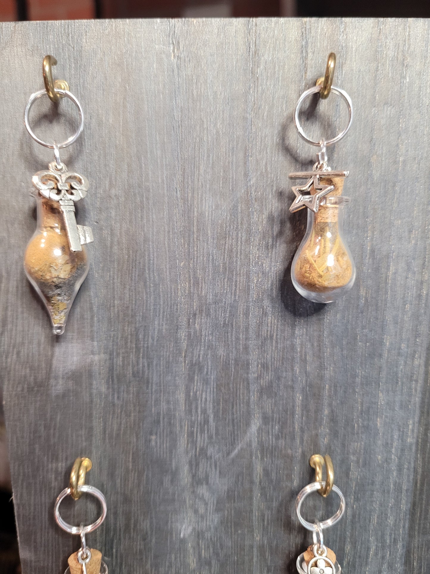 Harvest Moon Protection Spell Jar Charm Keychains