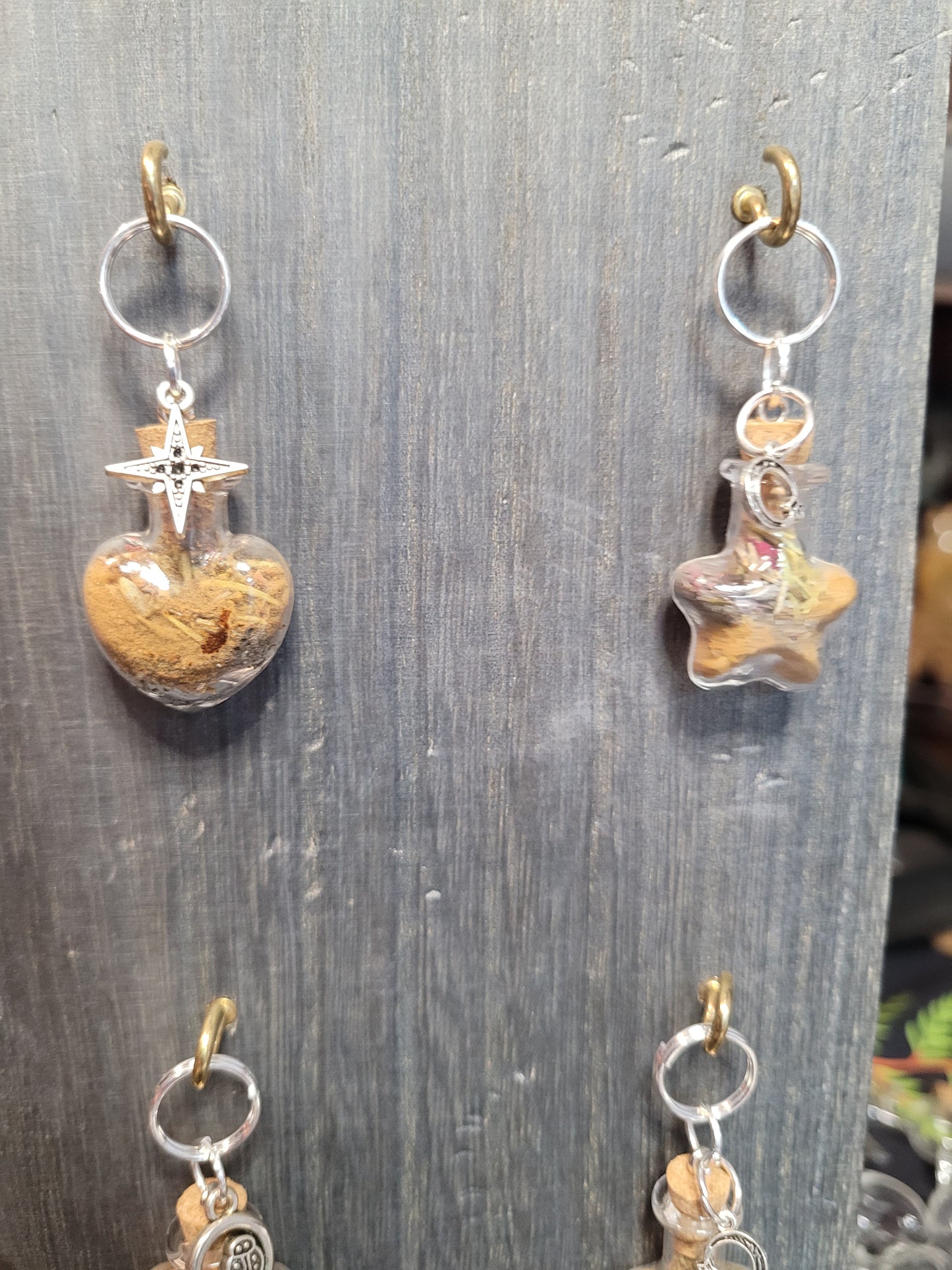 Harvest Moon Protection Spell Jar Charm Keychains