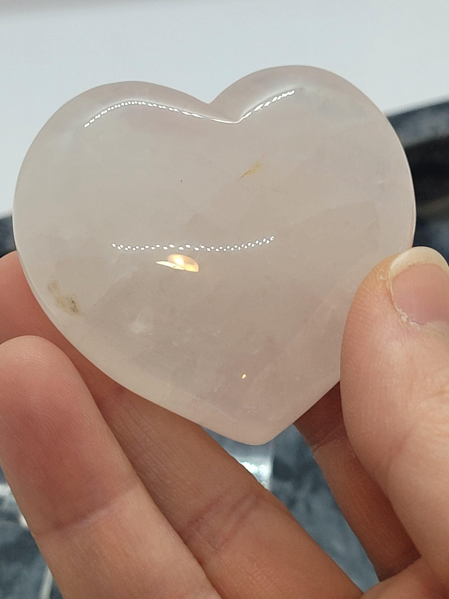 Rose Quartz Heart - small