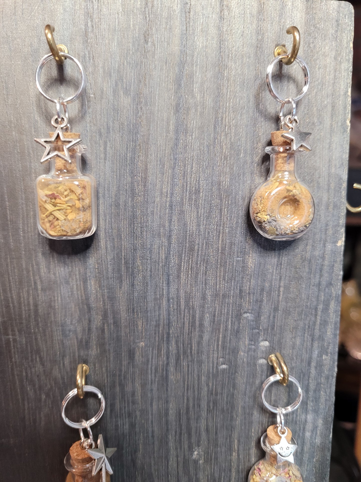 Harvest Moon Protection Spell Jar Charm Keychains