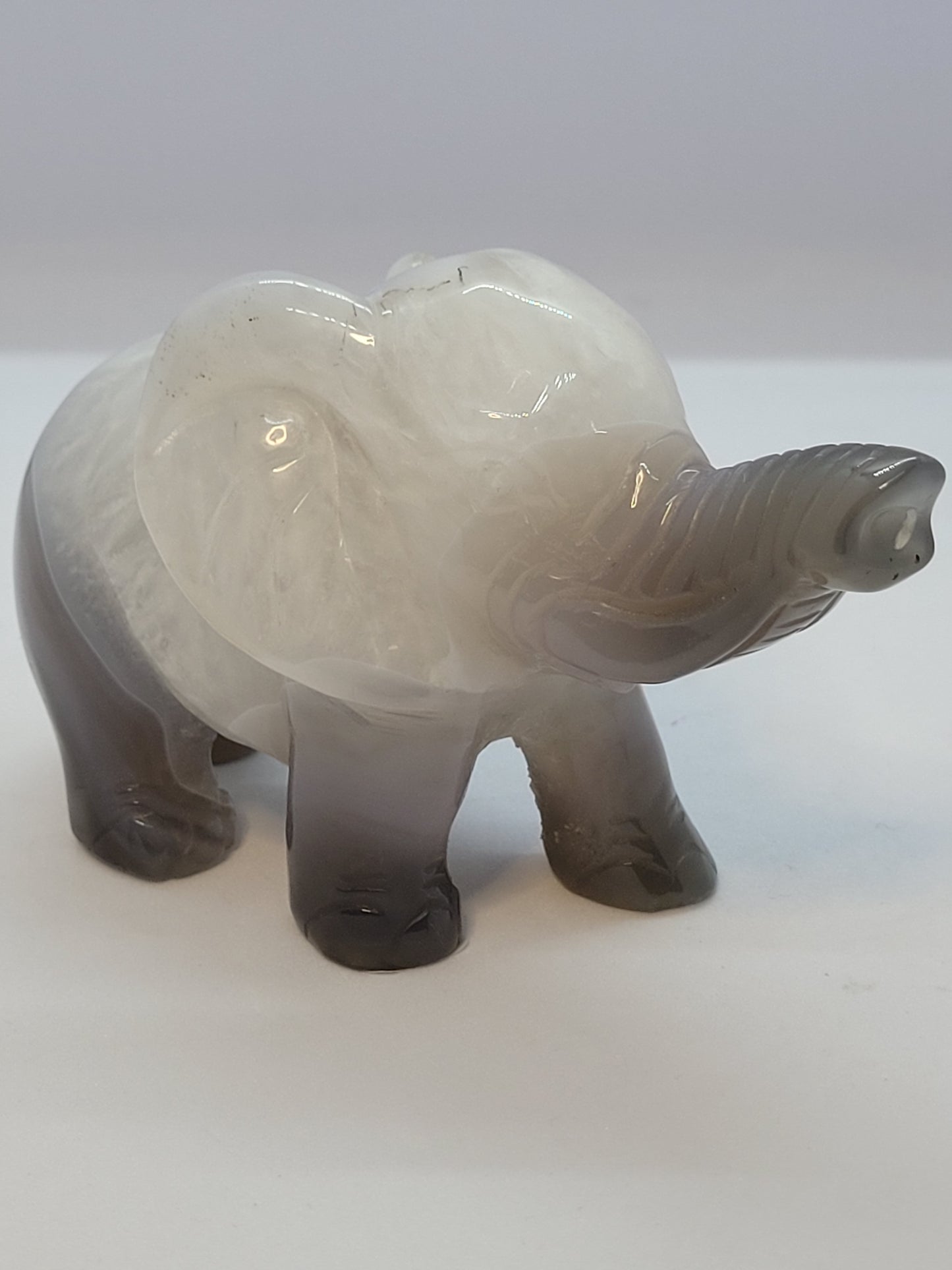 Blue agate baby elephant