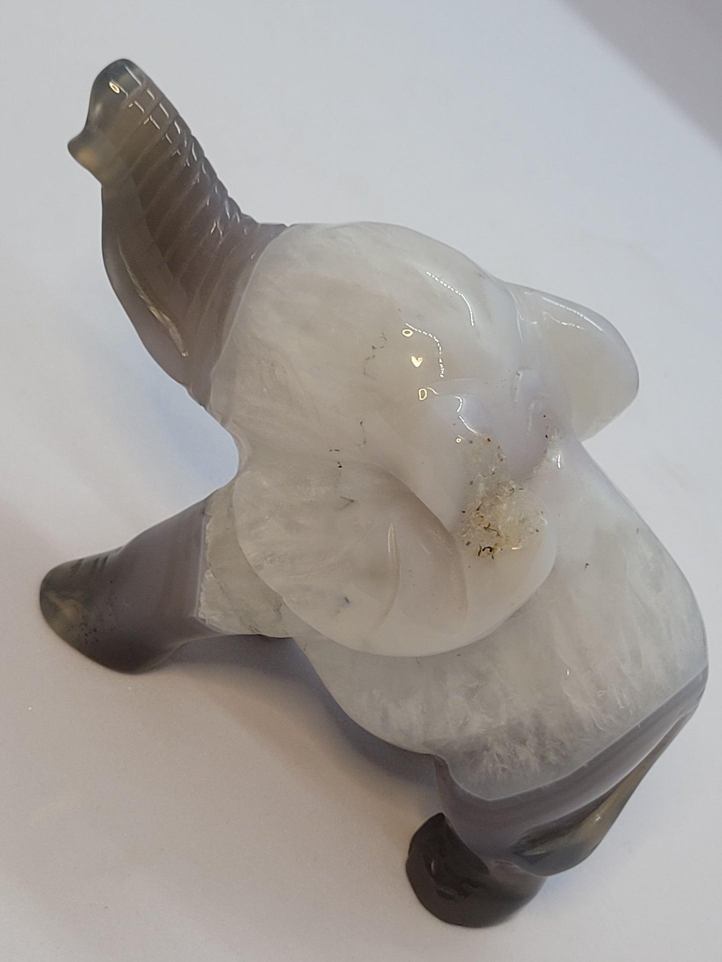 Blue agate baby elephant