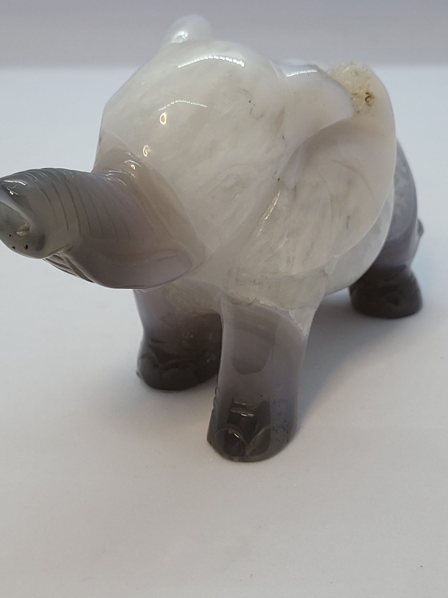 Blue agate baby elephant