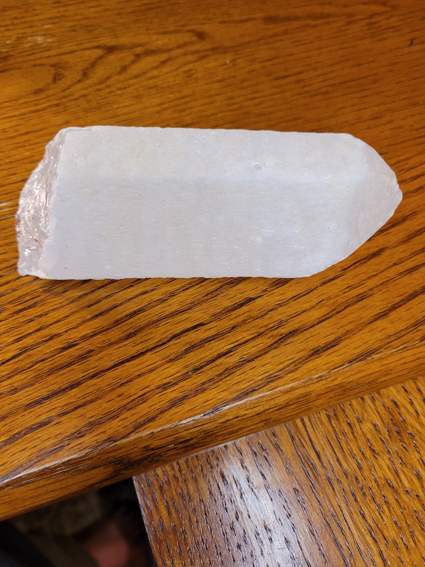 Raw clear quartz crystal points