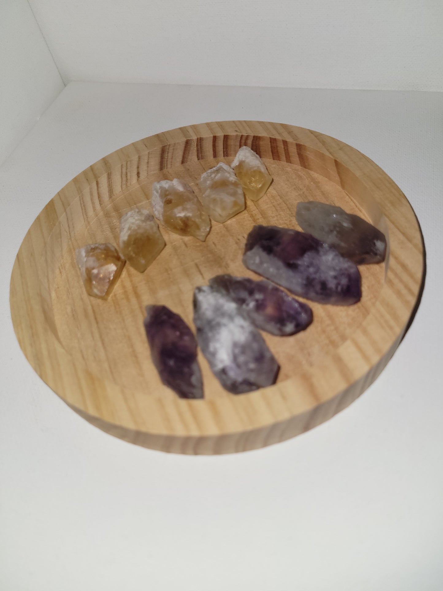 Amethyst or "Citrine" raw dragon tooth point
