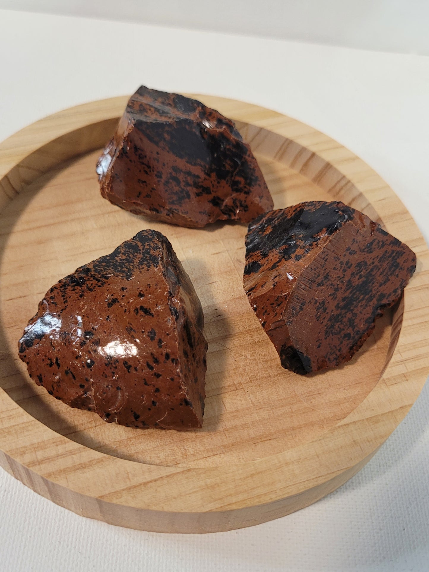 Raw Mahogany Obsidian chunks
