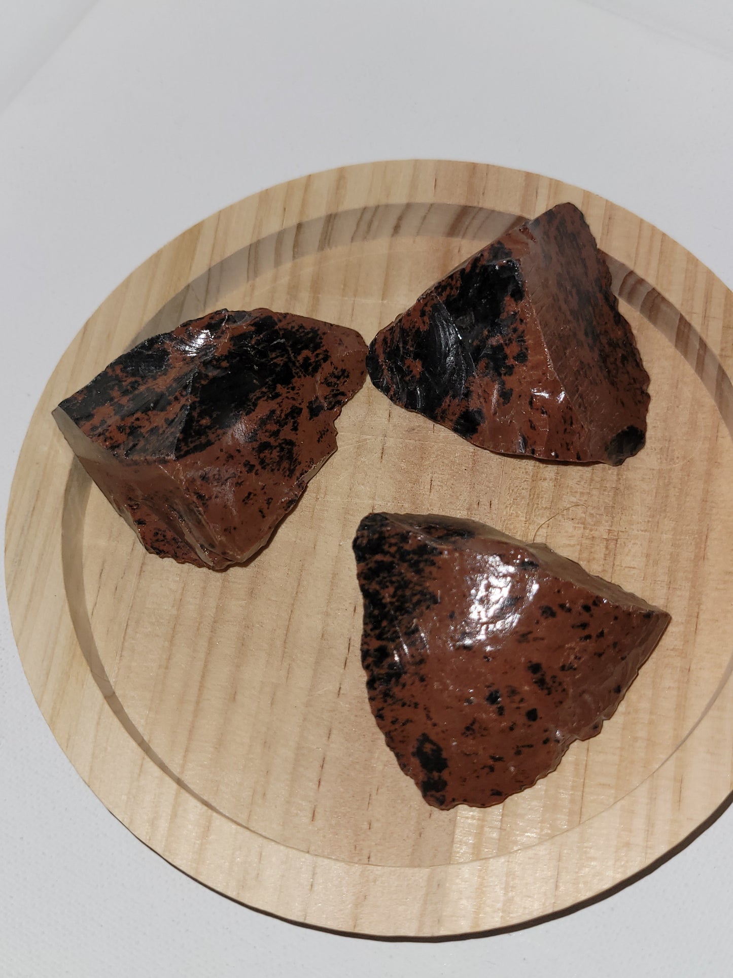Raw Mahogany Obsidian chunks
