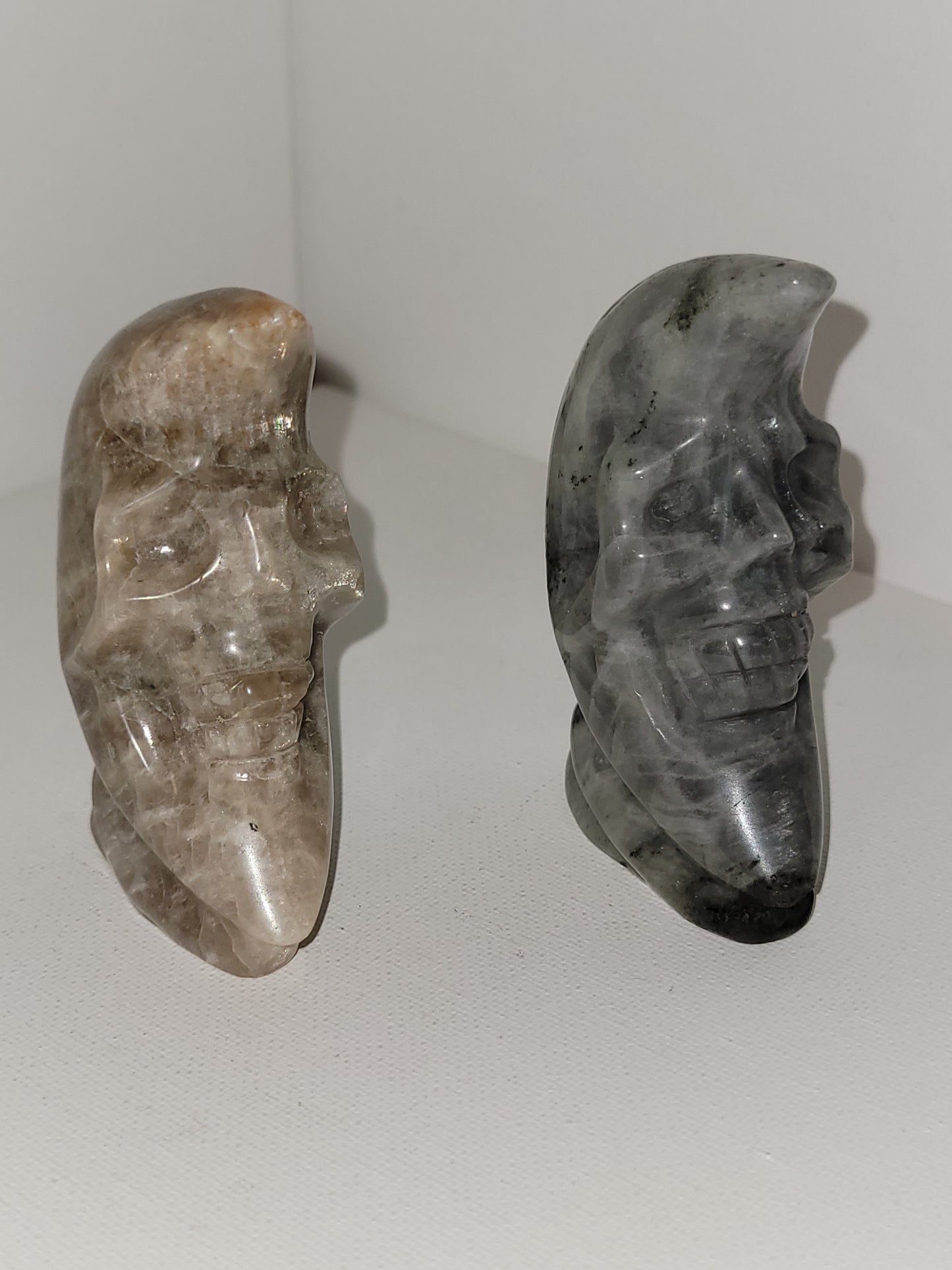Cresent moon skull face