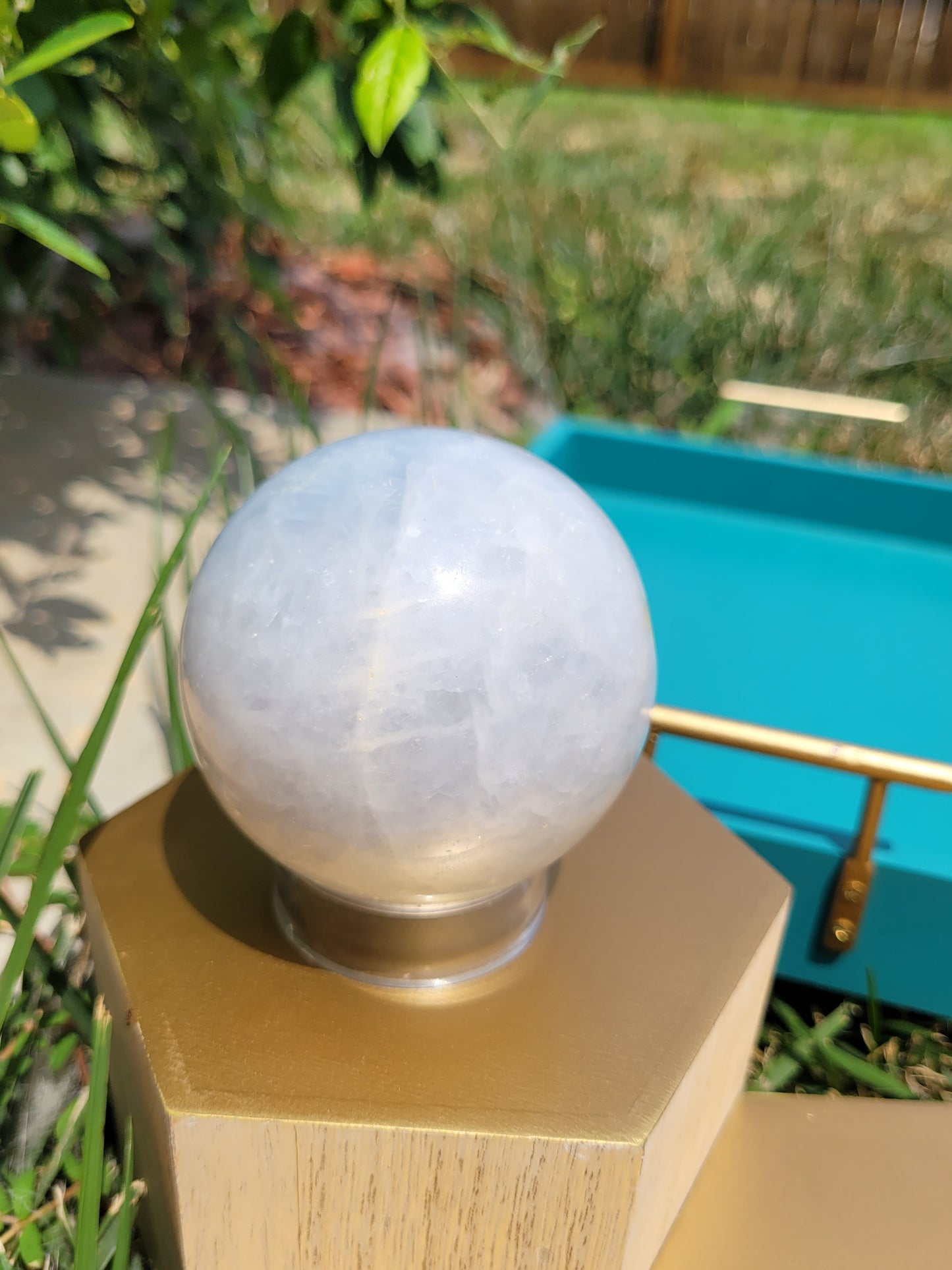 Blue Calcite Sphere