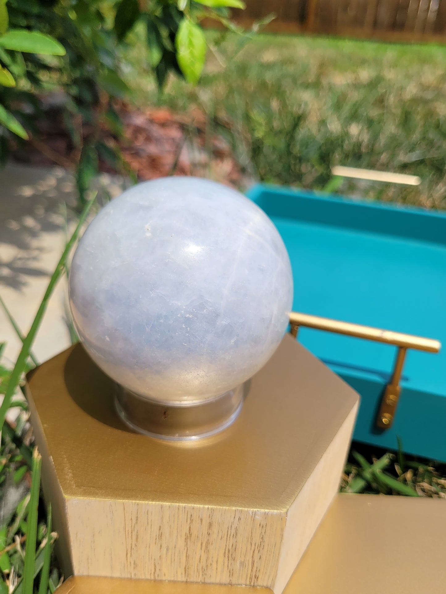 Blue Calcite Sphere