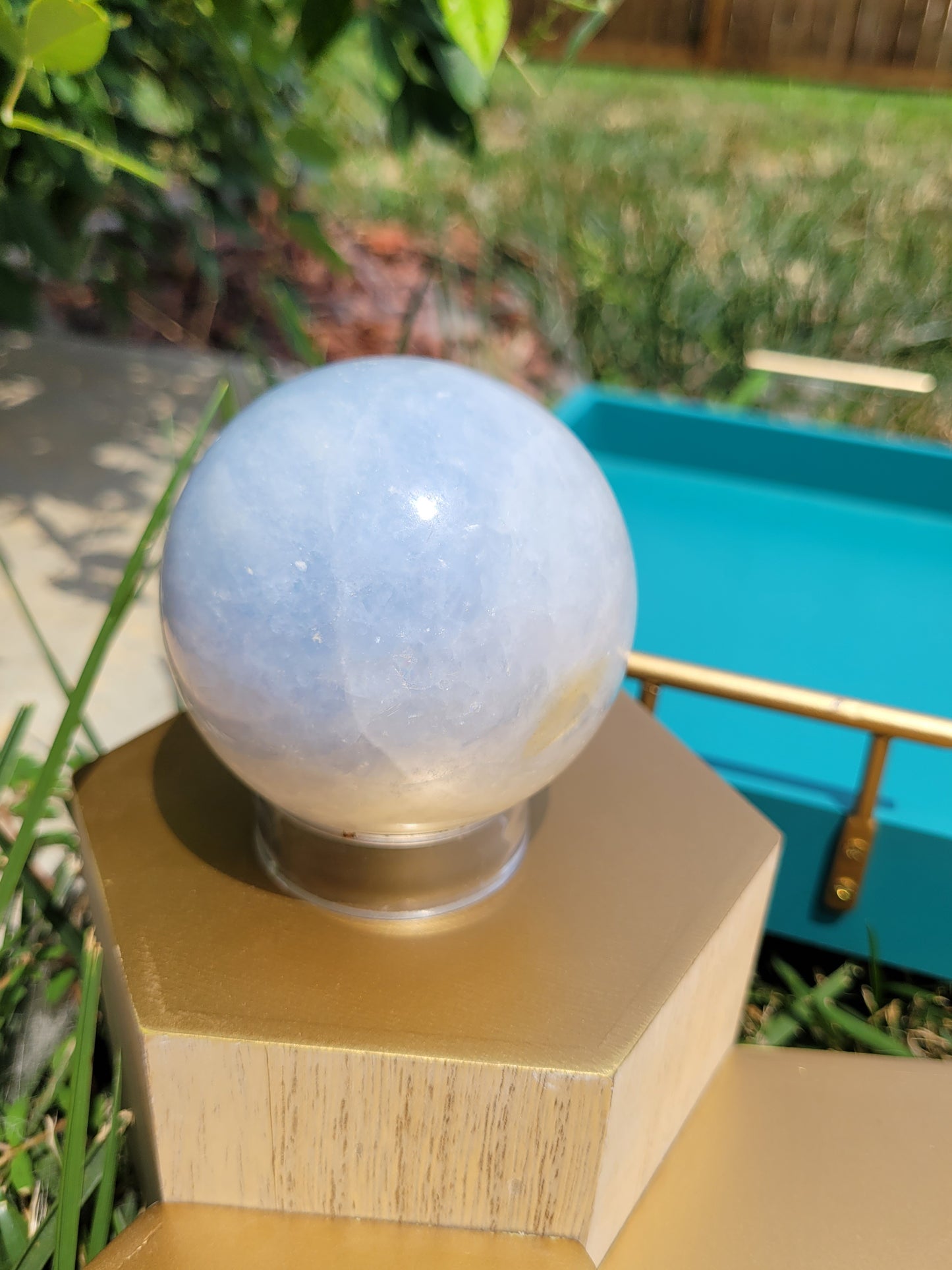 Blue Calcite Sphere