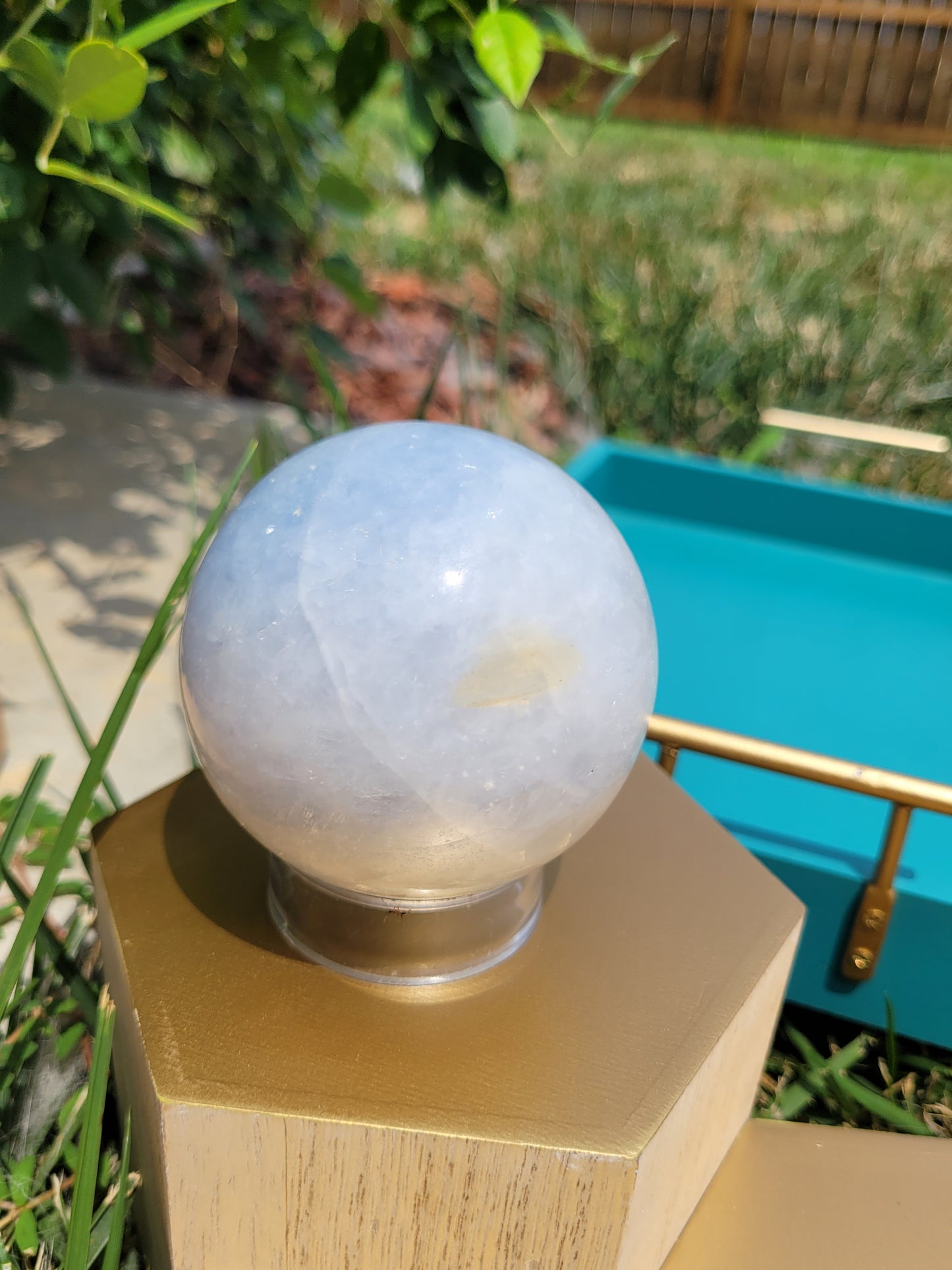 Blue Calcite Sphere