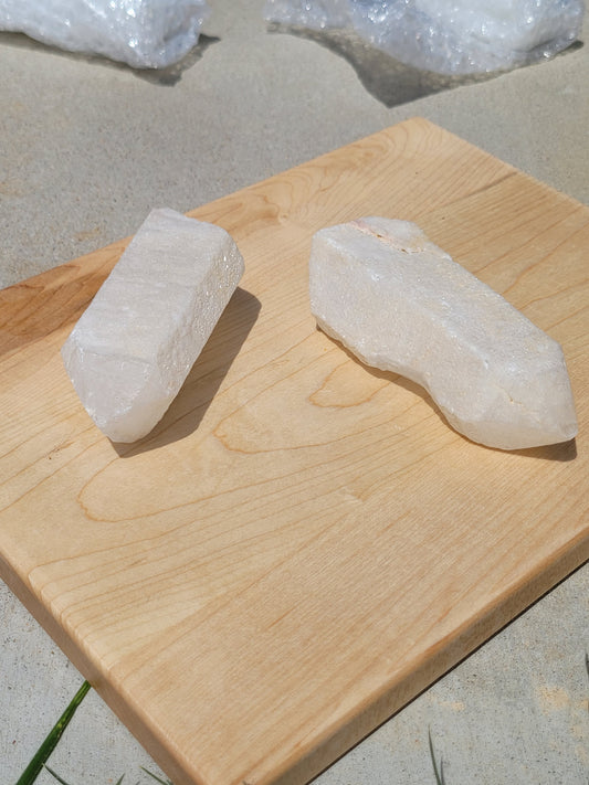 Raw Quartz Coated Quartz Points