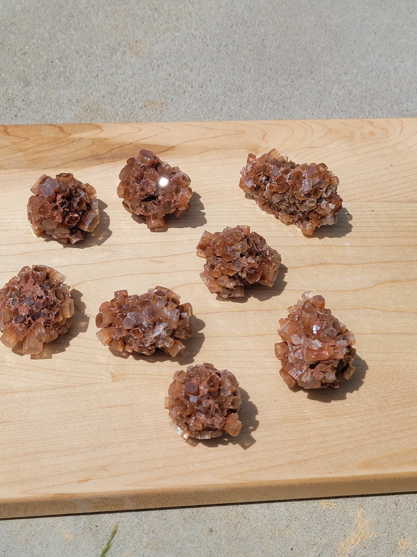 Raw Red Aragonite Specimens