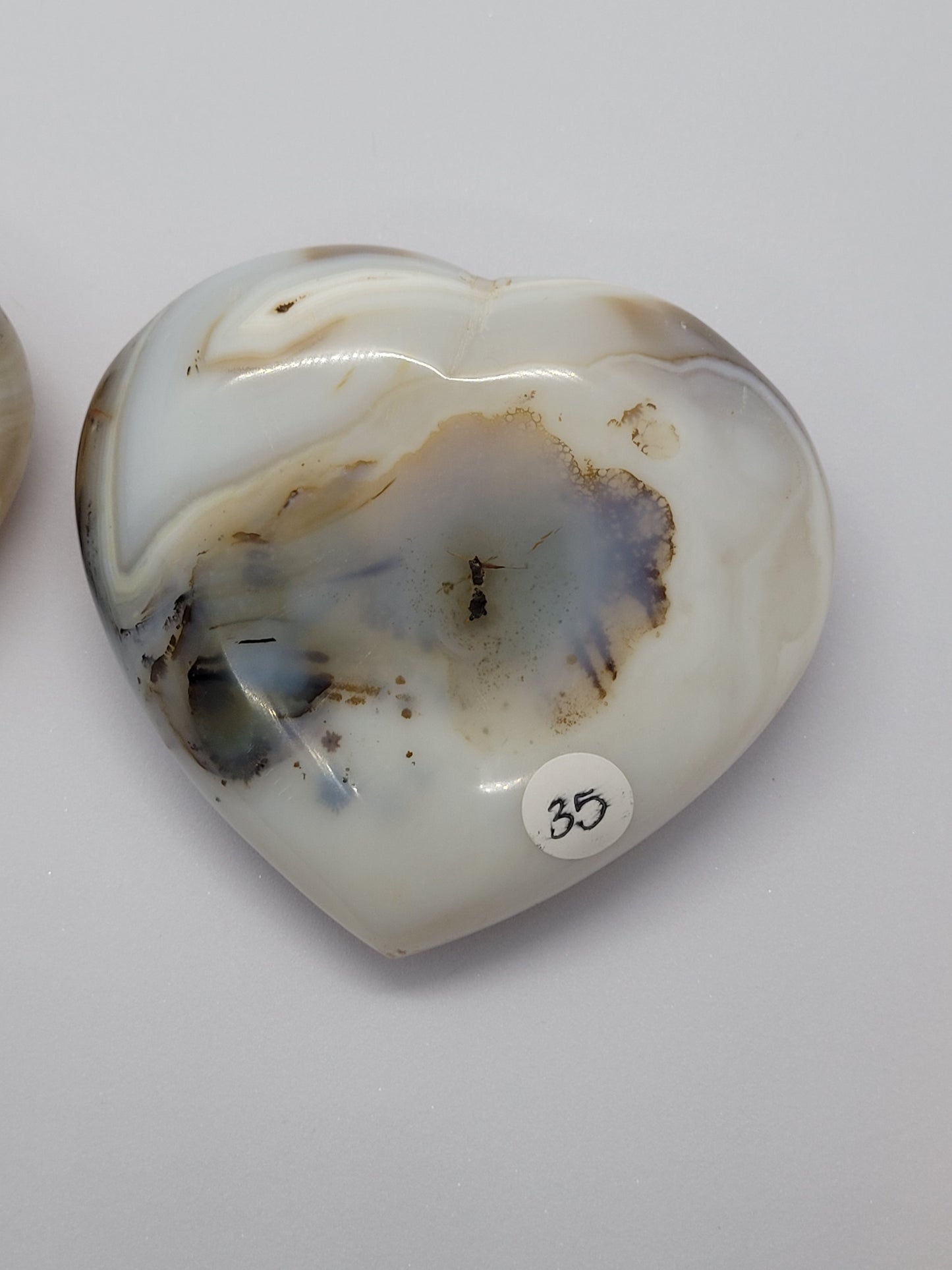 Large Dendritic Agate Hearts