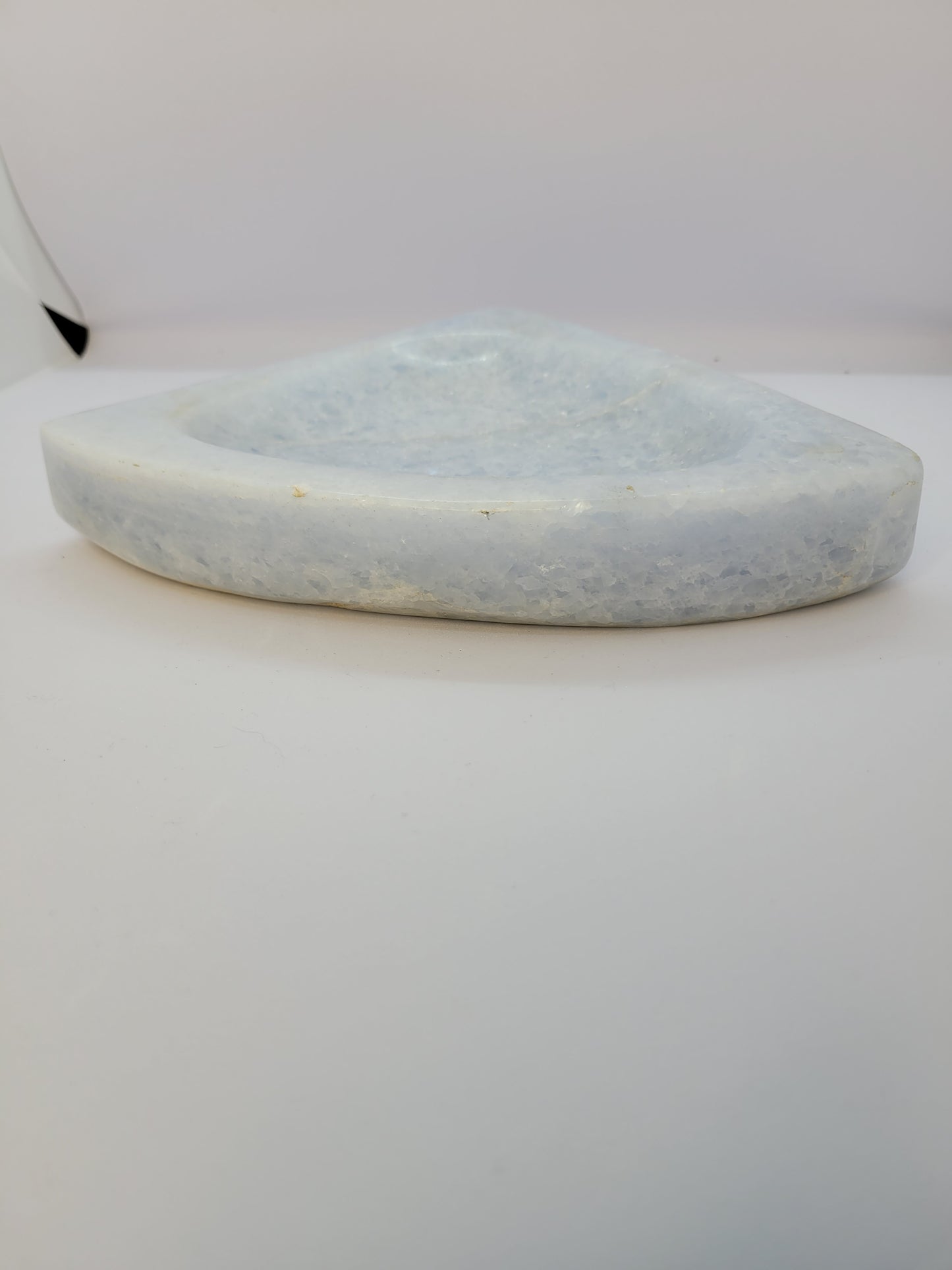 XL Blue Calcite Triangle Dish