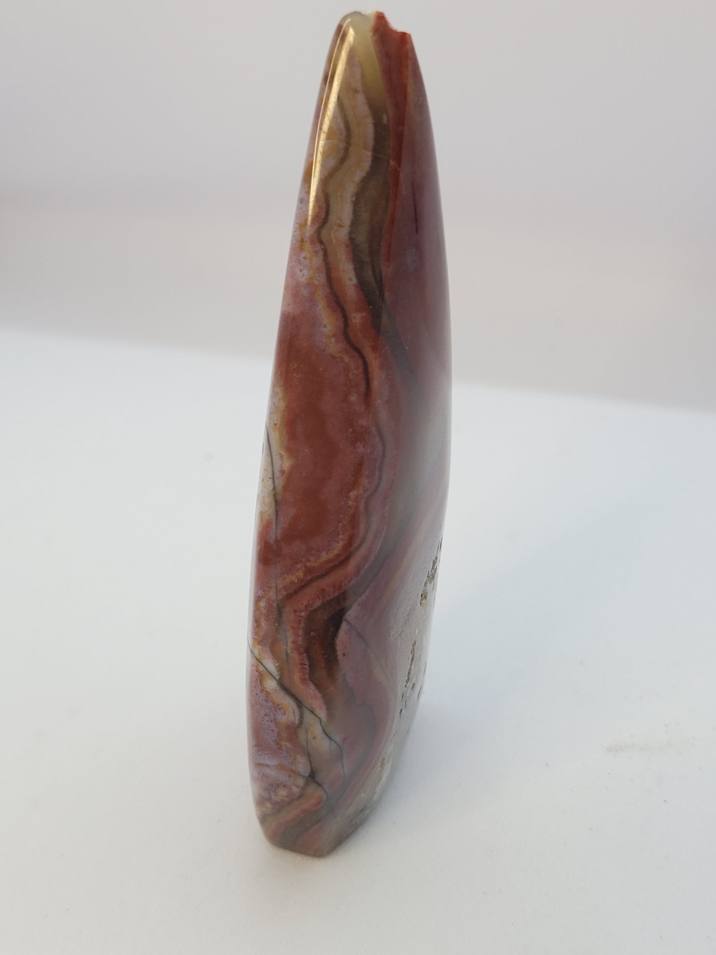 Red Mexican Lace Agate Teardrop Freeform