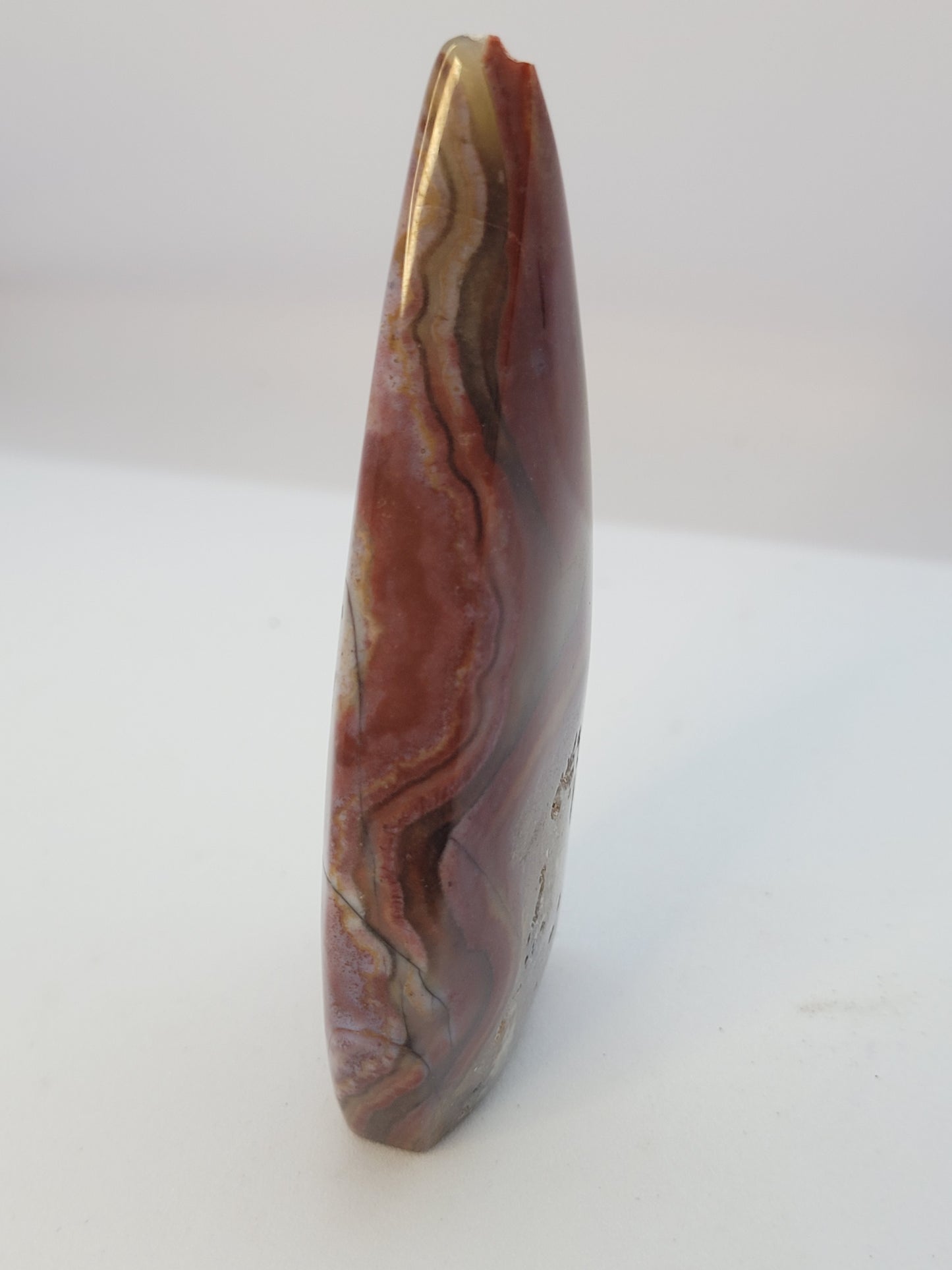 Red Mexican Lace Agate Teardrop Freeform