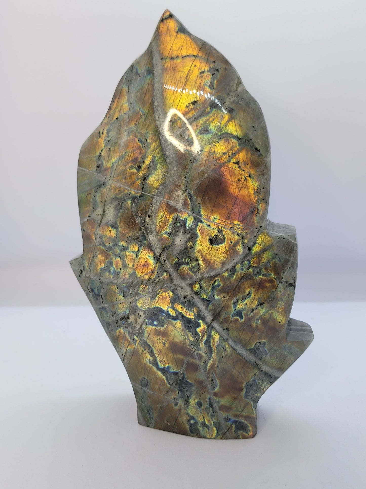 Labradorite Flame Freeform carving - XL